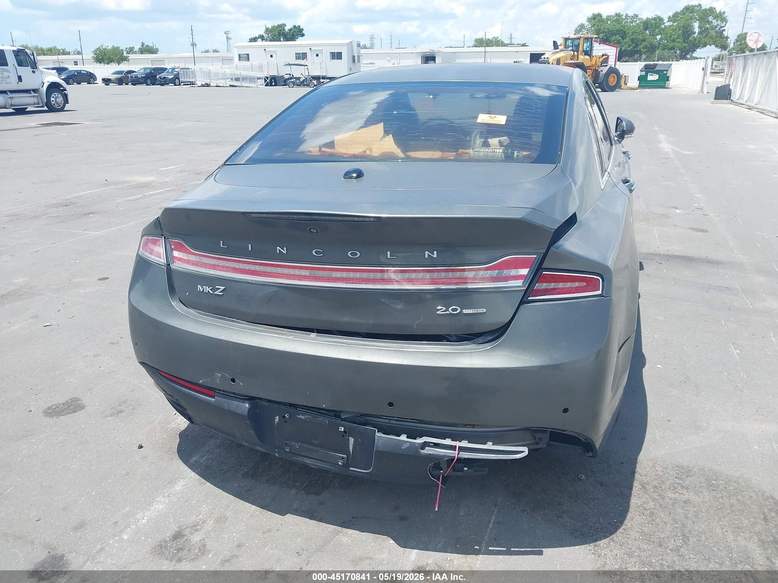 2015 Lincoln Mkz   Gray vin: 3LN6L2G95FR616119