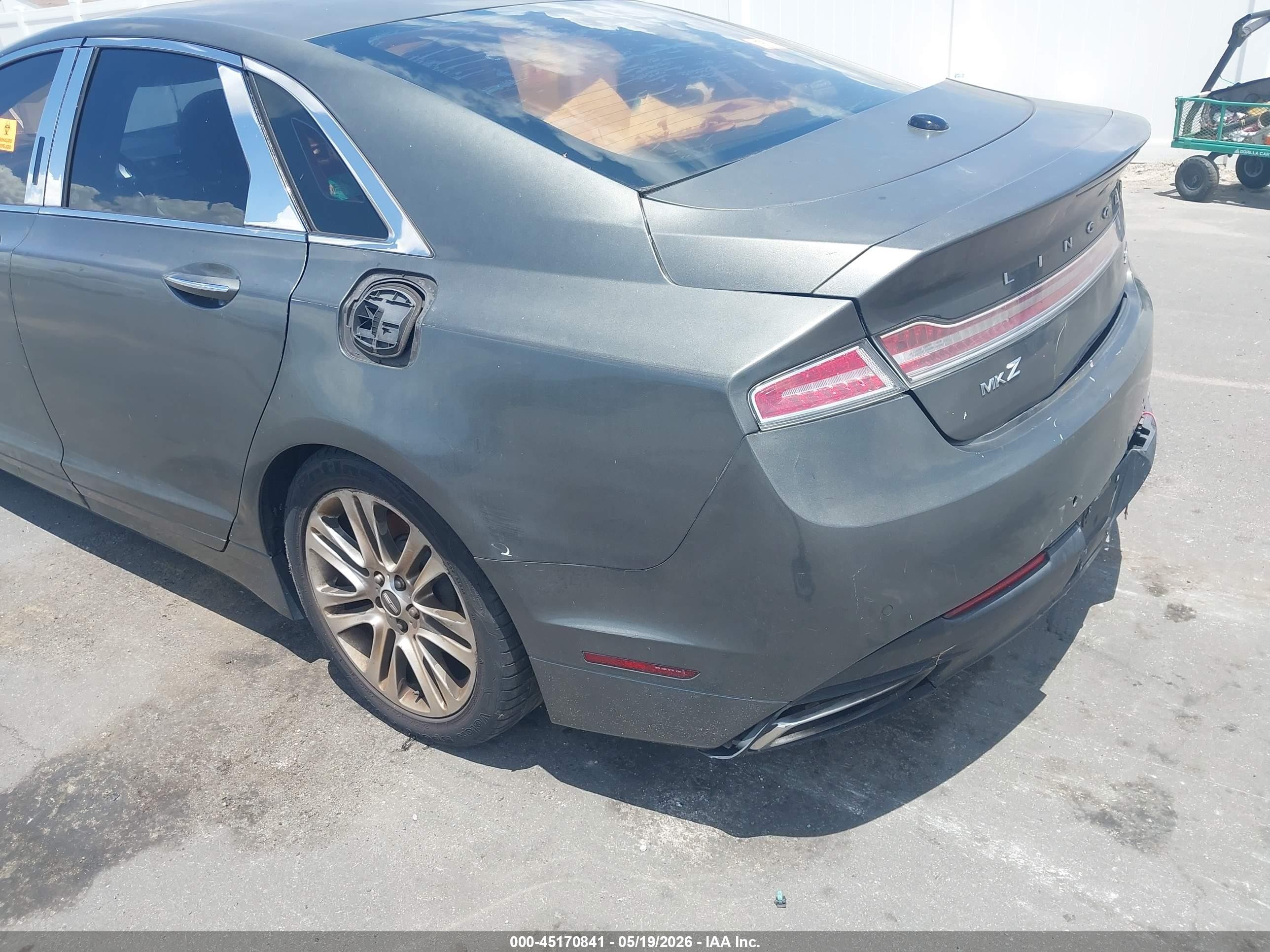 2015 Lincoln Mkz   Gray vin: 3LN6L2G95FR616119