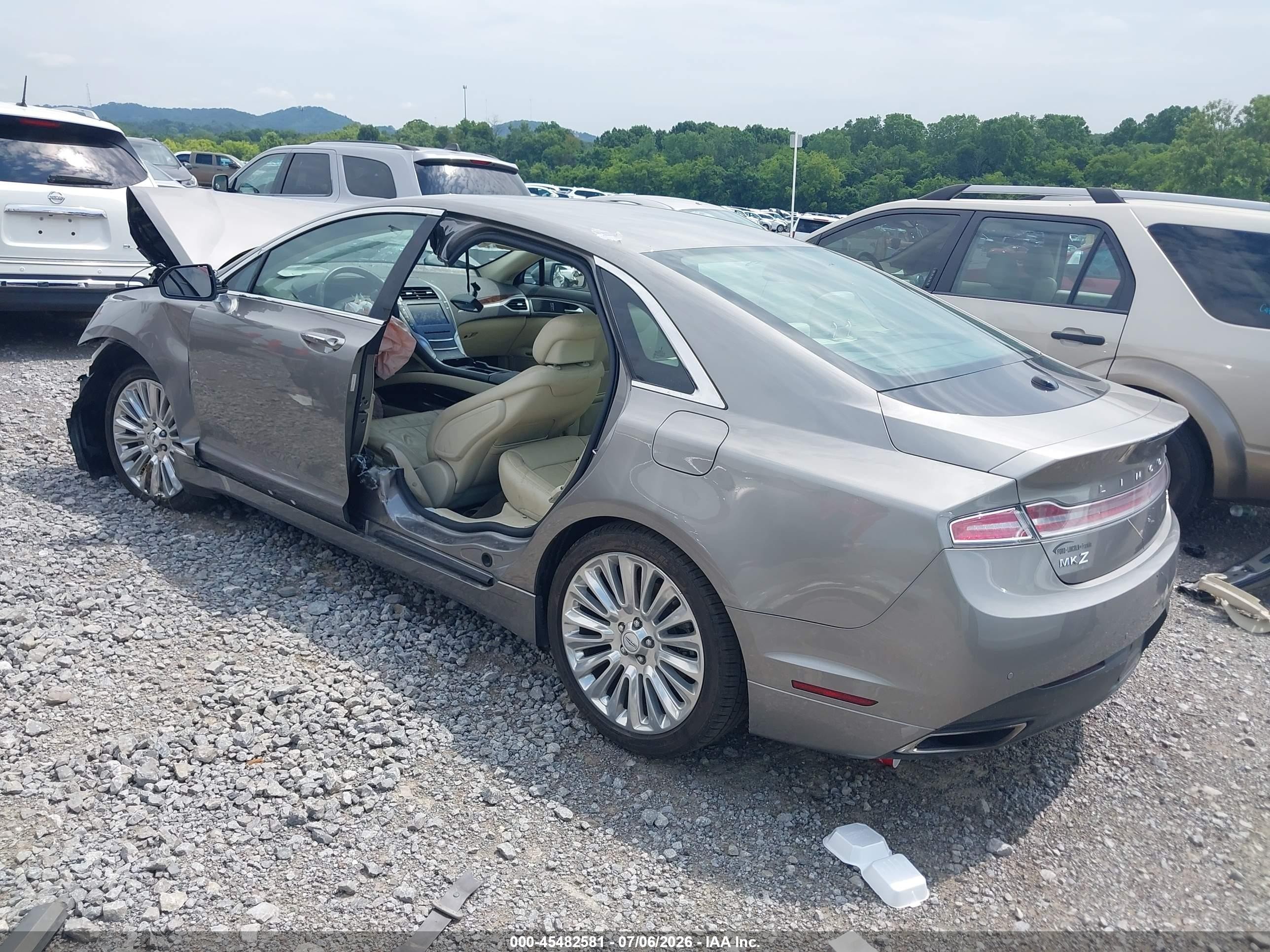 2015 Lincoln Mkz   Gray vin: 3LN6L2G95FR618355