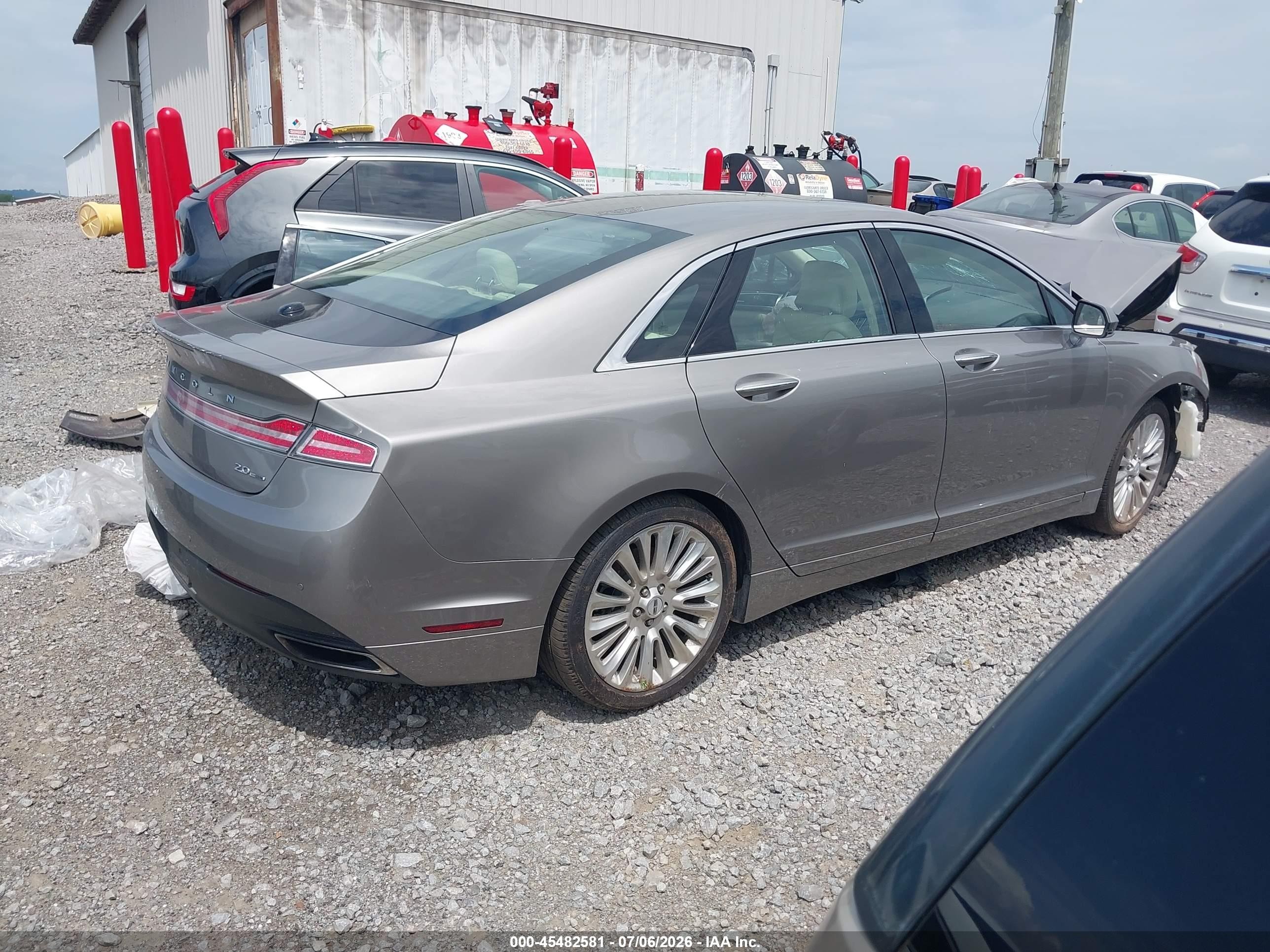 2015 Lincoln Mkz   Gray vin: 3LN6L2G95FR618355