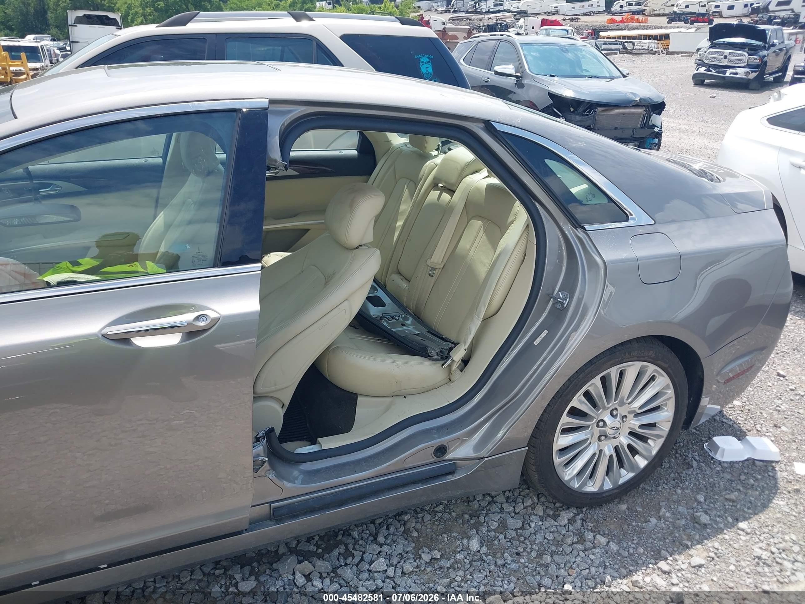 2015 Lincoln Mkz   Gray vin: 3LN6L2G95FR618355