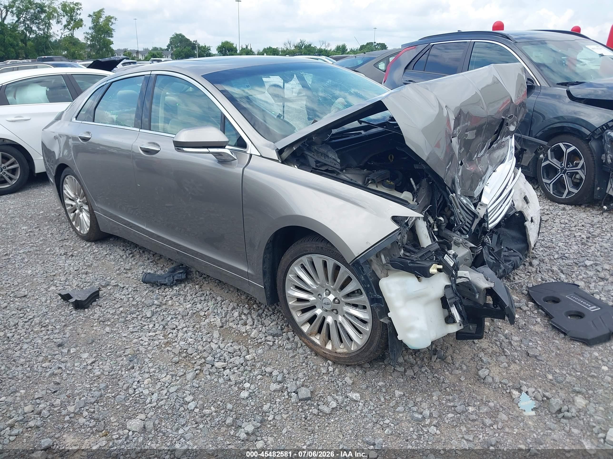 2015 Lincoln Mkz   Gray vin: 3LN6L2G95FR618355