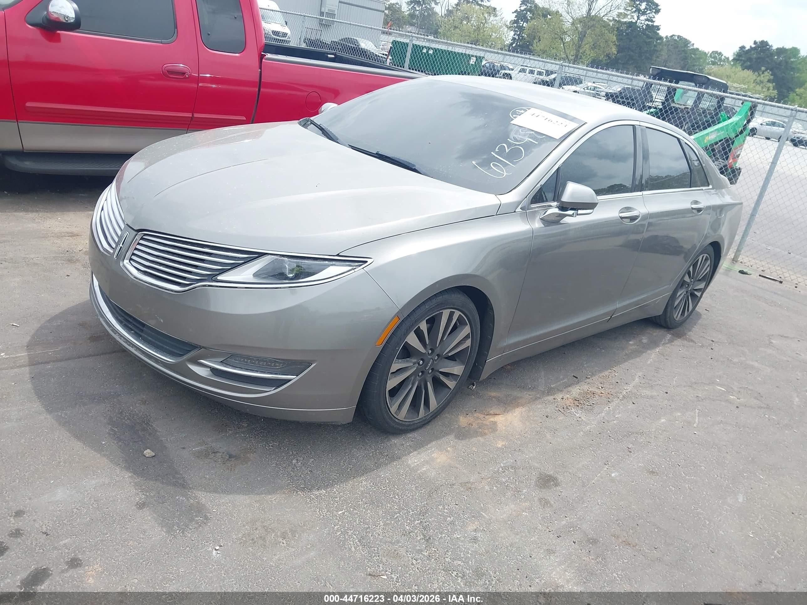 2016 Lincoln Mkz   Gray vin: 3LN6L2G95GR613481