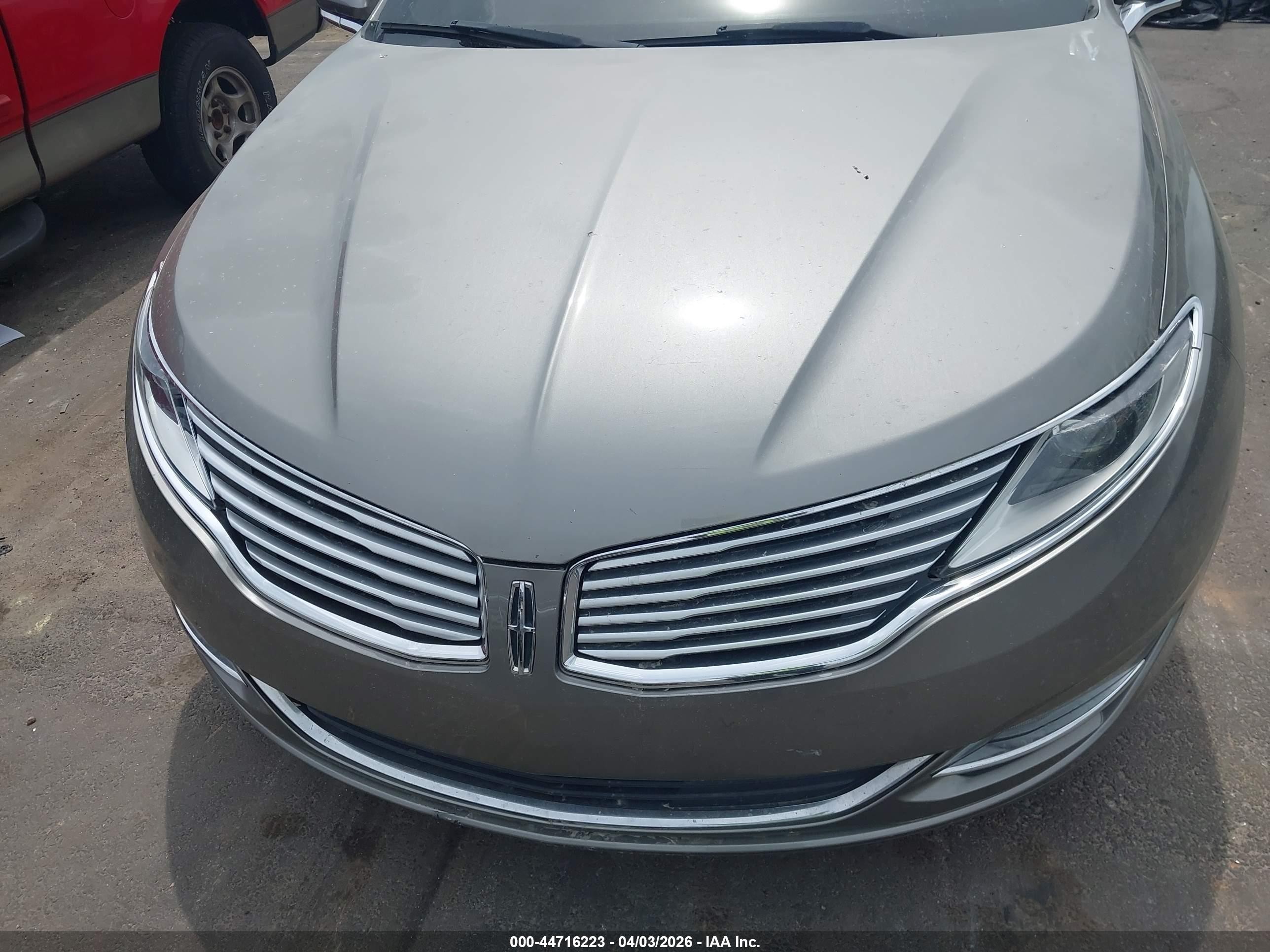2016 Lincoln Mkz   Gray vin: 3LN6L2G95GR613481