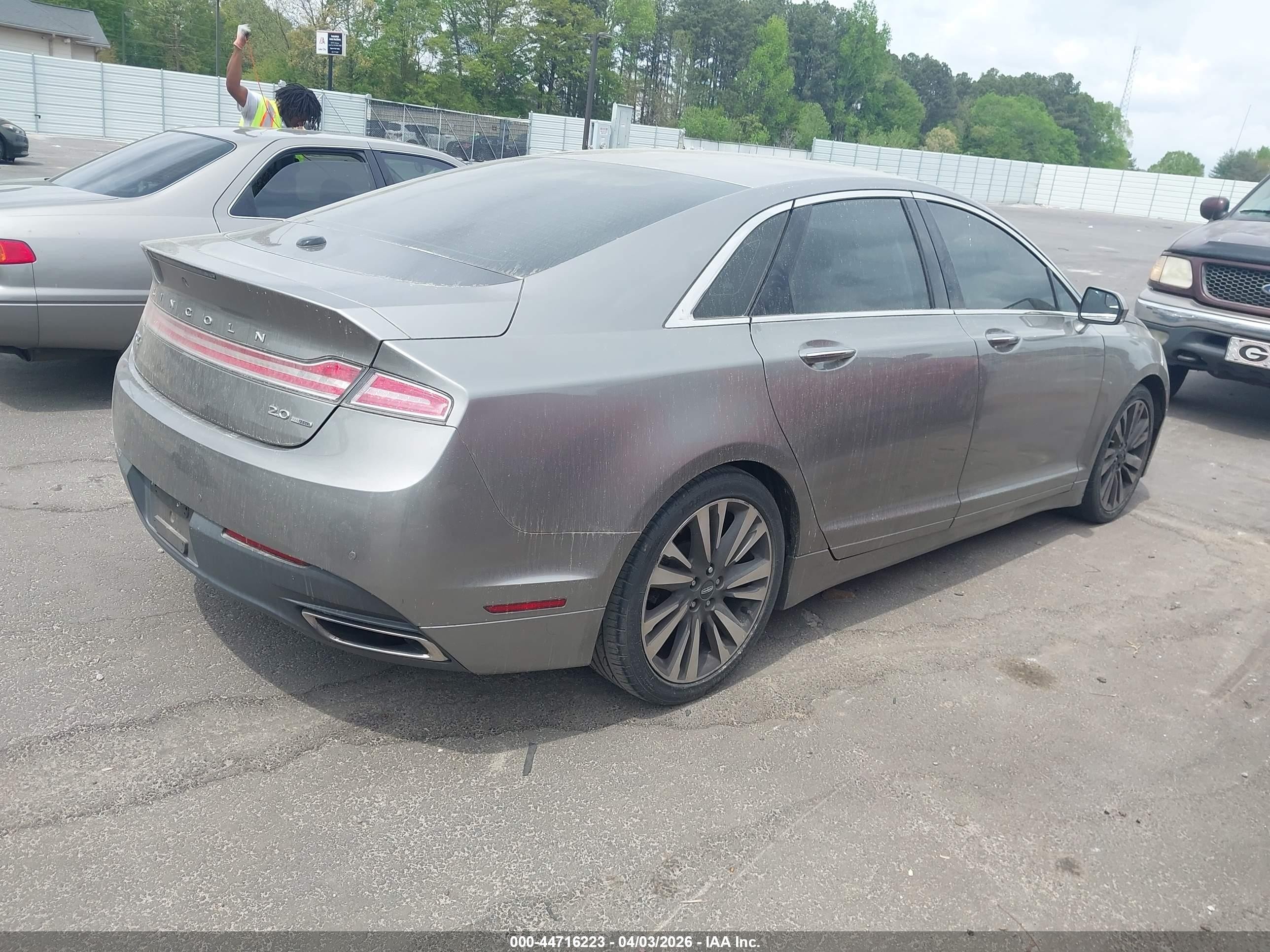 2016 Lincoln Mkz   Gray vin: 3LN6L2G95GR613481