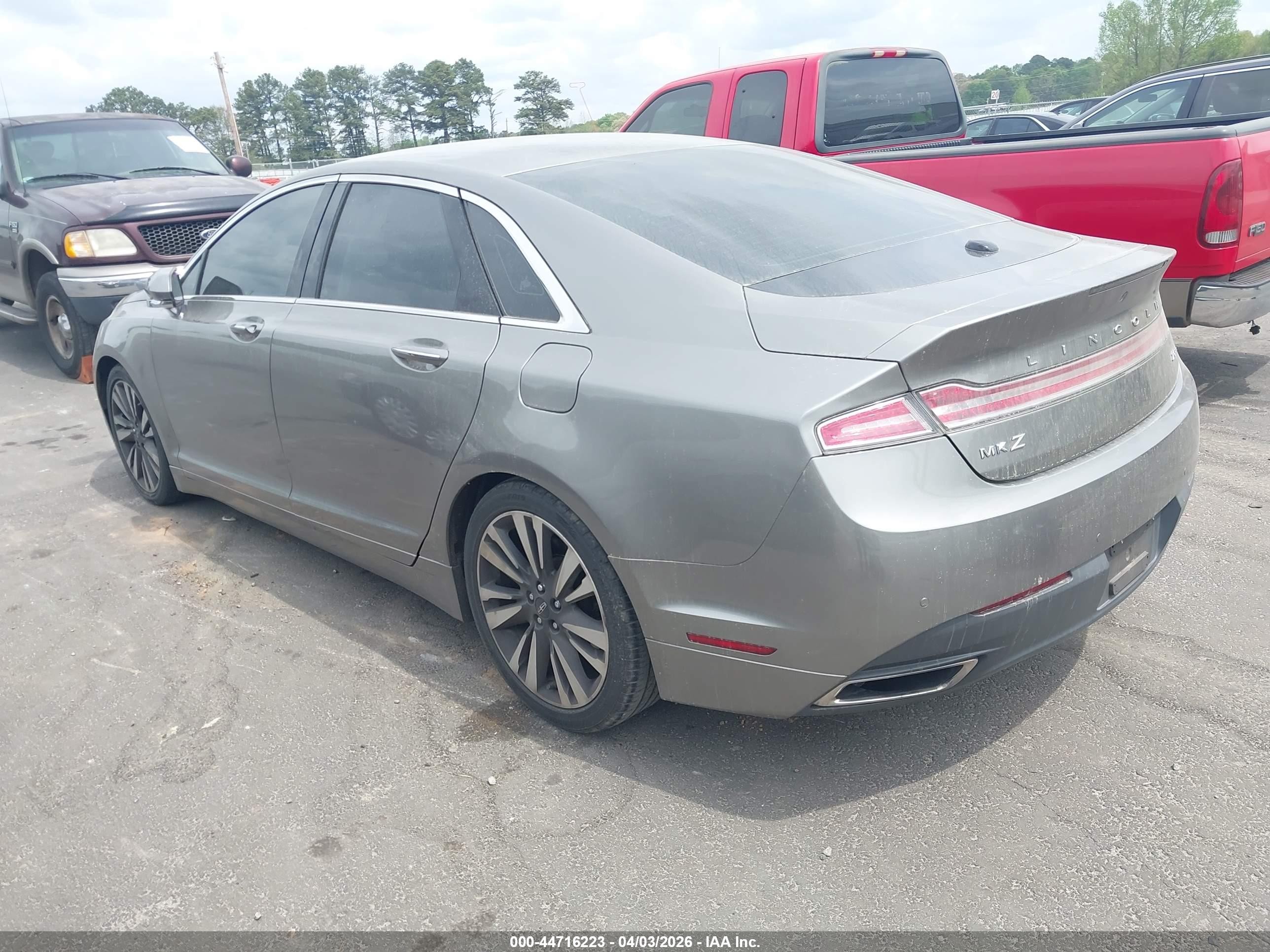 2016 Lincoln Mkz   Gray vin: 3LN6L2G95GR613481