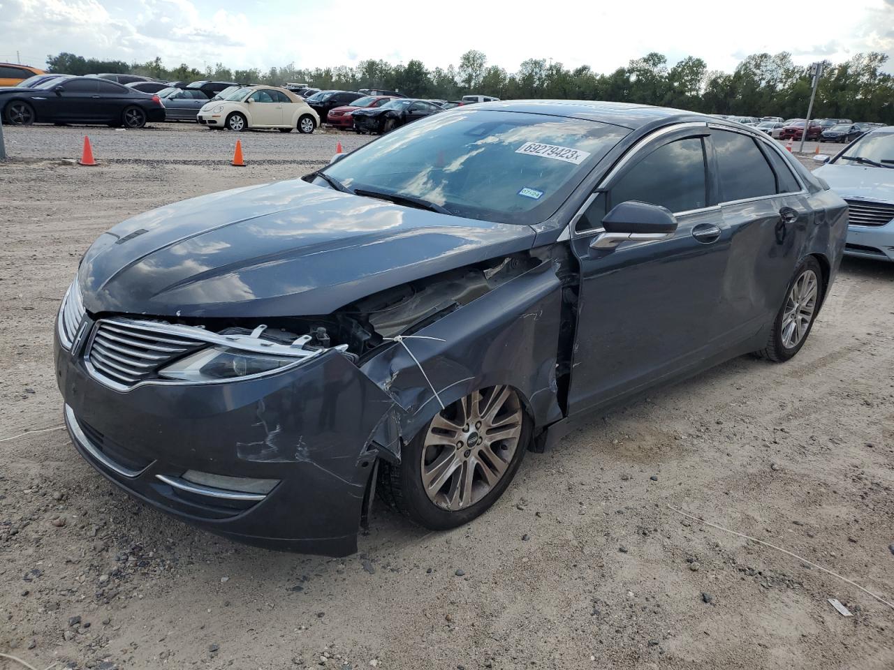 2013 Lincoln Mkz Gray vin: 3LN6L2G96DR819811