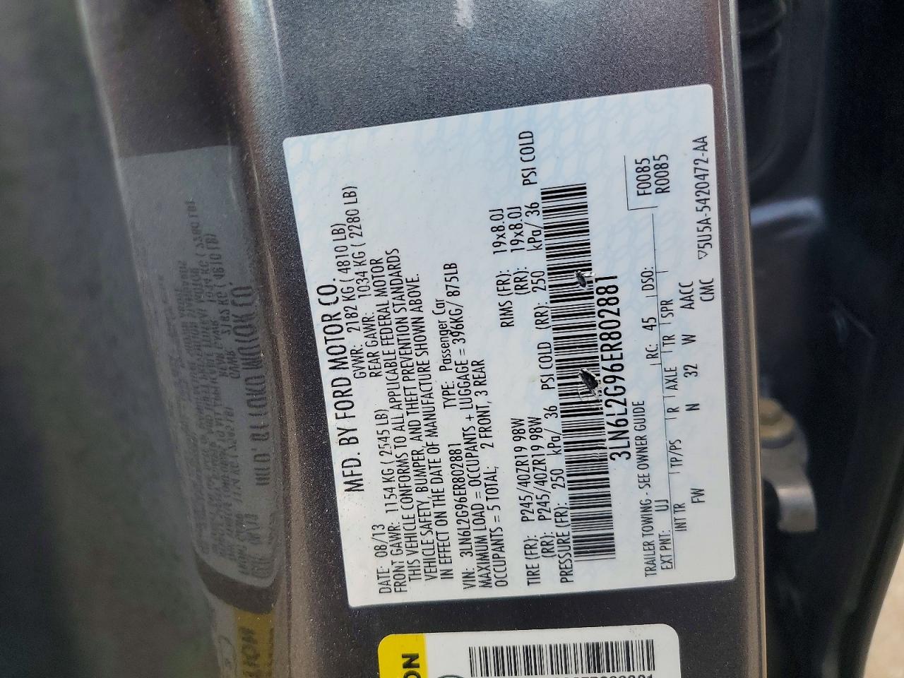 2014 Lincoln Mkz Silver vin: 3LN6L2G96ER802881