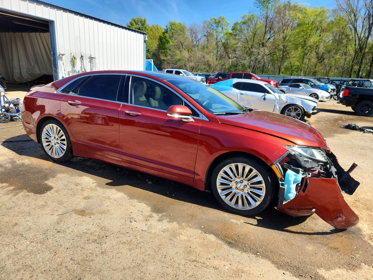 2014 Lincoln Mkz Red vin: 3LN6L2G96ER811340