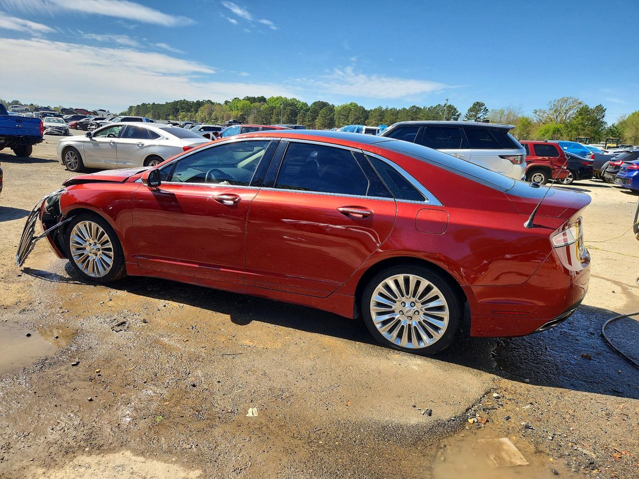 2014 Lincoln Mkz Red vin: 3LN6L2G96ER811340