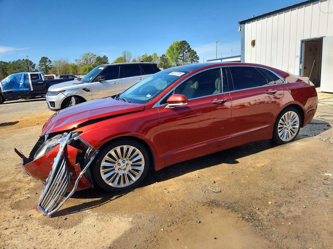 2014 Lincoln Mkz Red vin: 3LN6L2G96ER811340