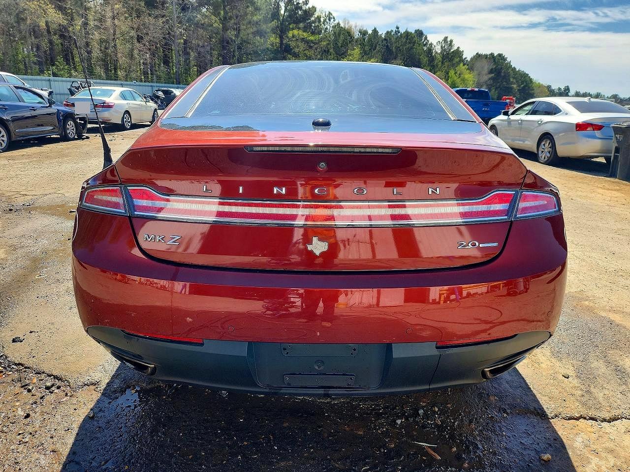 2014 Lincoln Mkz Red vin: 3LN6L2G96ER811340