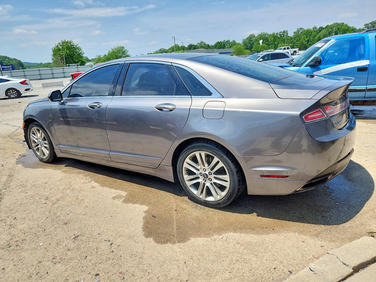 2014 Lincoln Mkz Gray vin: 3LN6L2G96ER817901