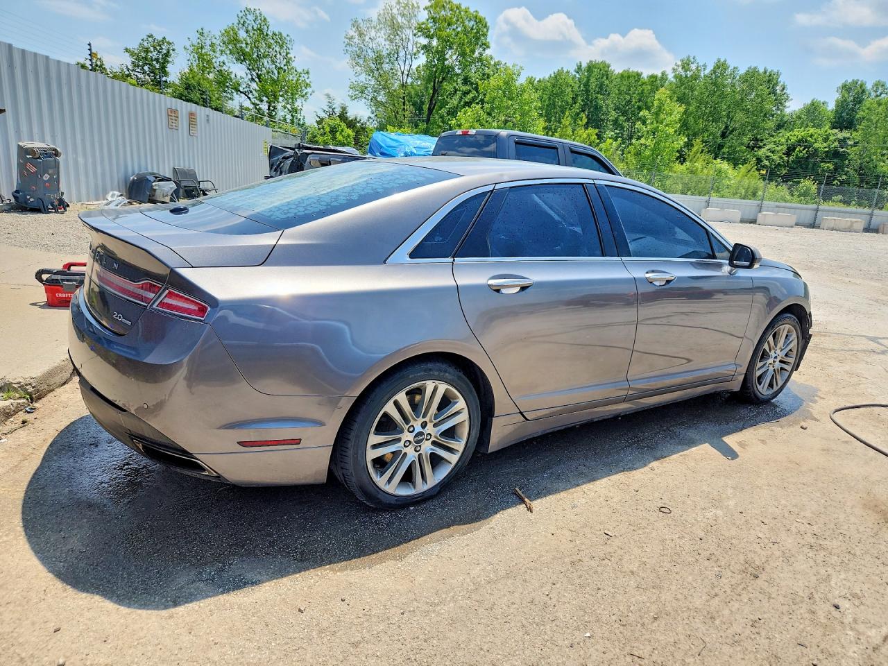 2014 Lincoln Mkz Gray vin: 3LN6L2G96ER817901