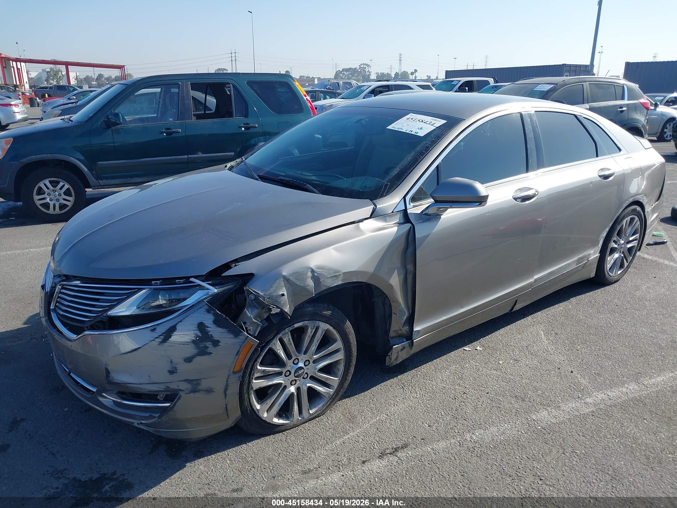 2016 Lincoln Mkz Серый vin: 3LN6L2G96GR628961