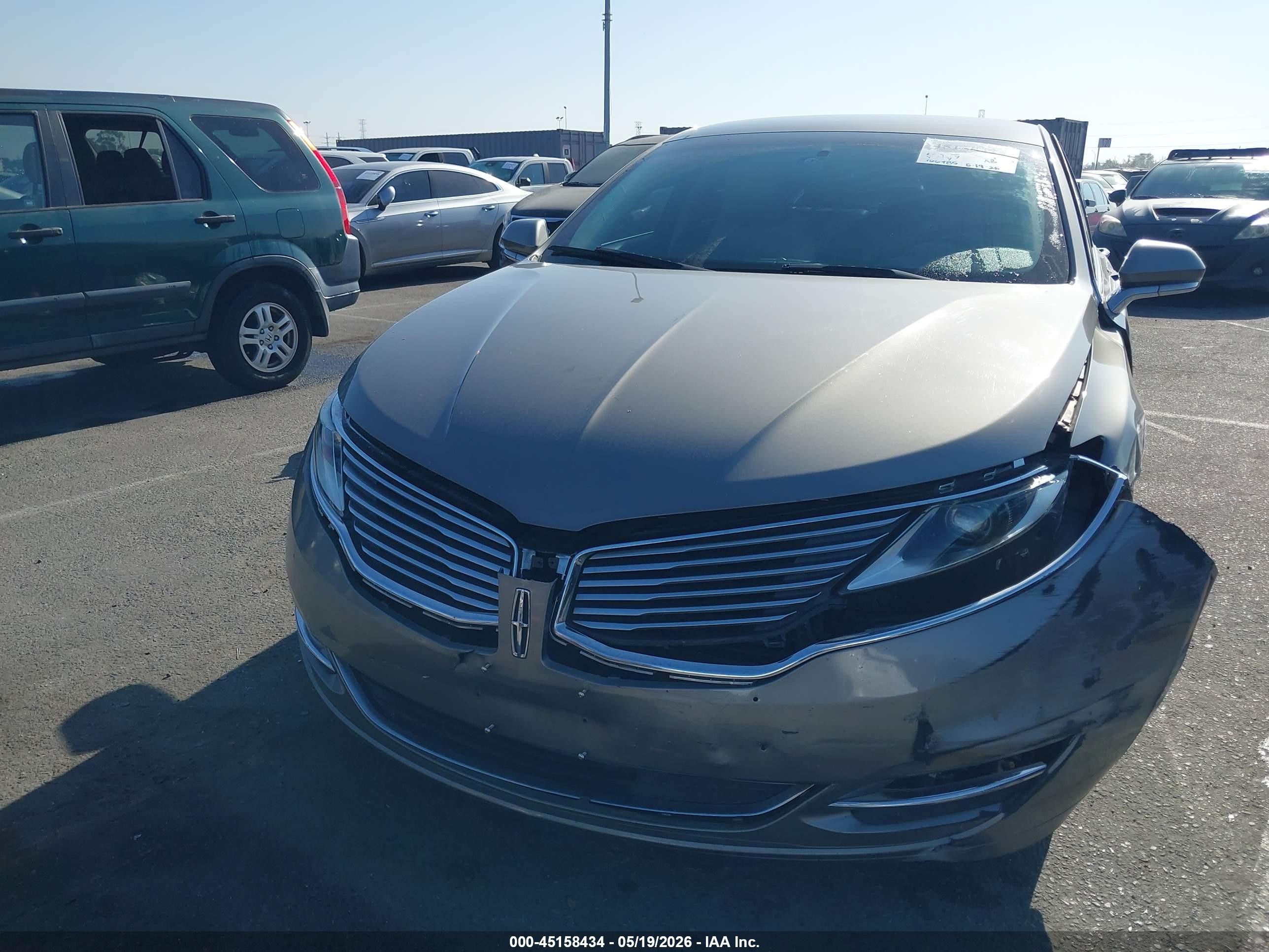 2016 Lincoln Mkz Серый vin: 3LN6L2G96GR628961