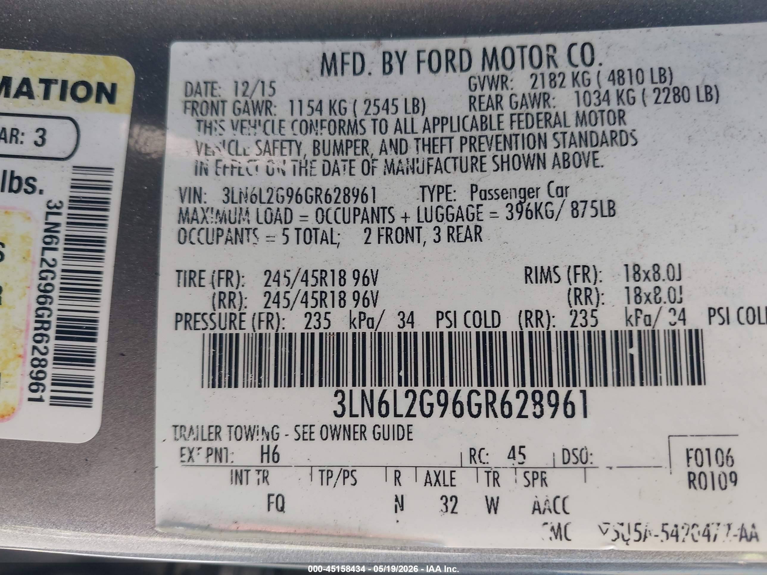 2016 Lincoln Mkz Серый vin: 3LN6L2G96GR628961