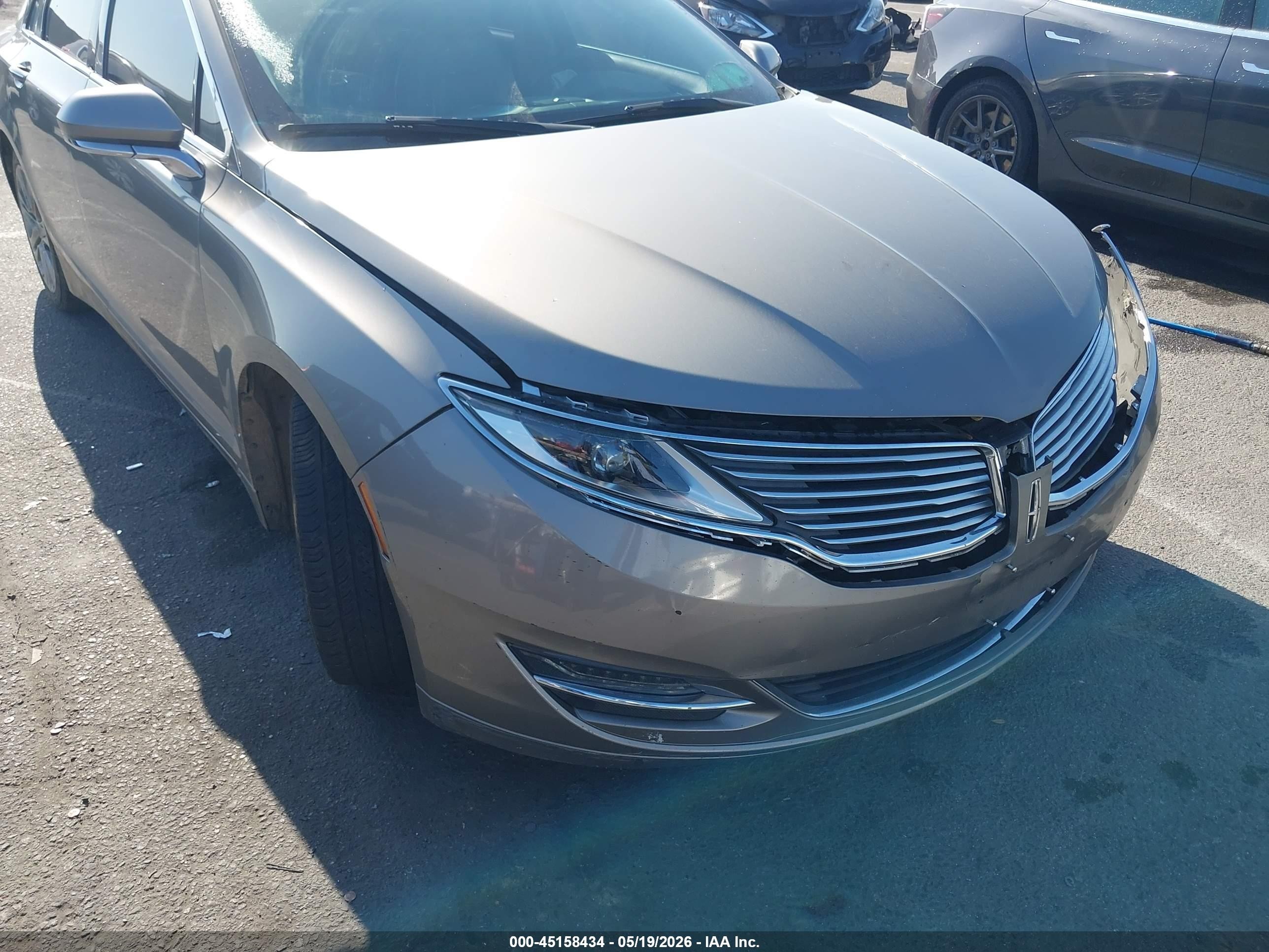 2016 Lincoln Mkz Серый vin: 3LN6L2G96GR628961