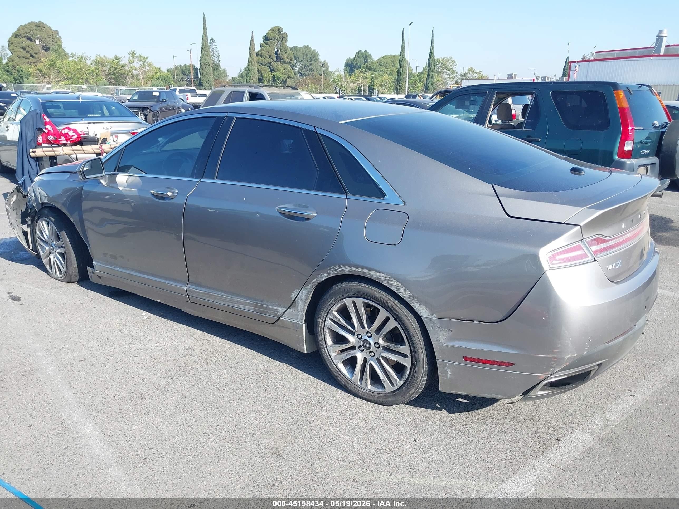 2016 Lincoln Mkz Серый vin: 3LN6L2G96GR628961