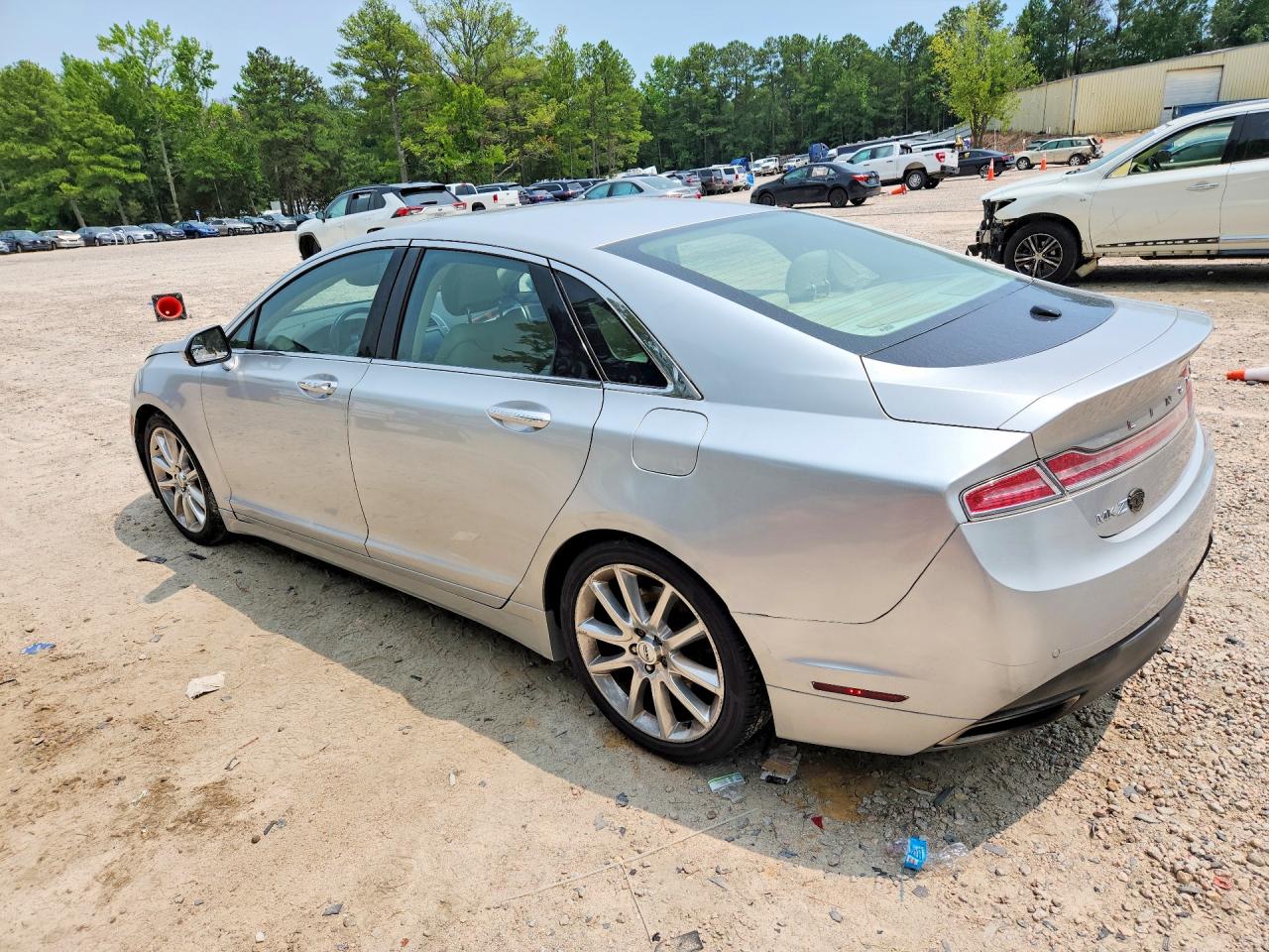 2014 Lincoln Mkz Silver vin: 3LN6L2G97ER830141