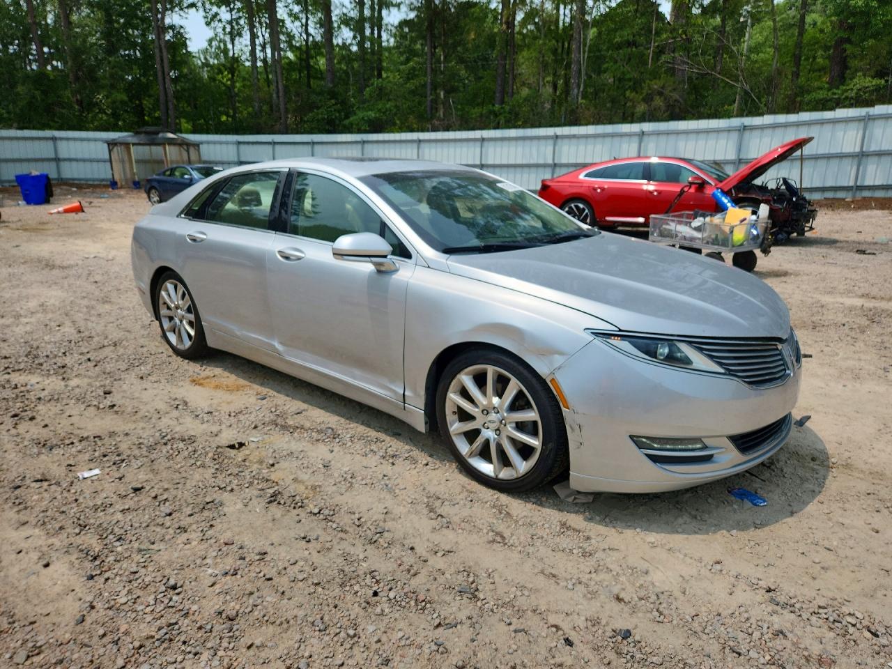 2014 Lincoln Mkz Silver vin: 3LN6L2G97ER830141
