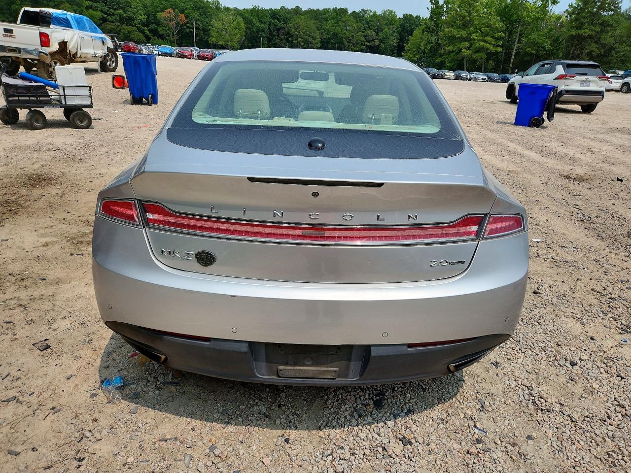 2014 Lincoln Mkz Silver vin: 3LN6L2G97ER830141