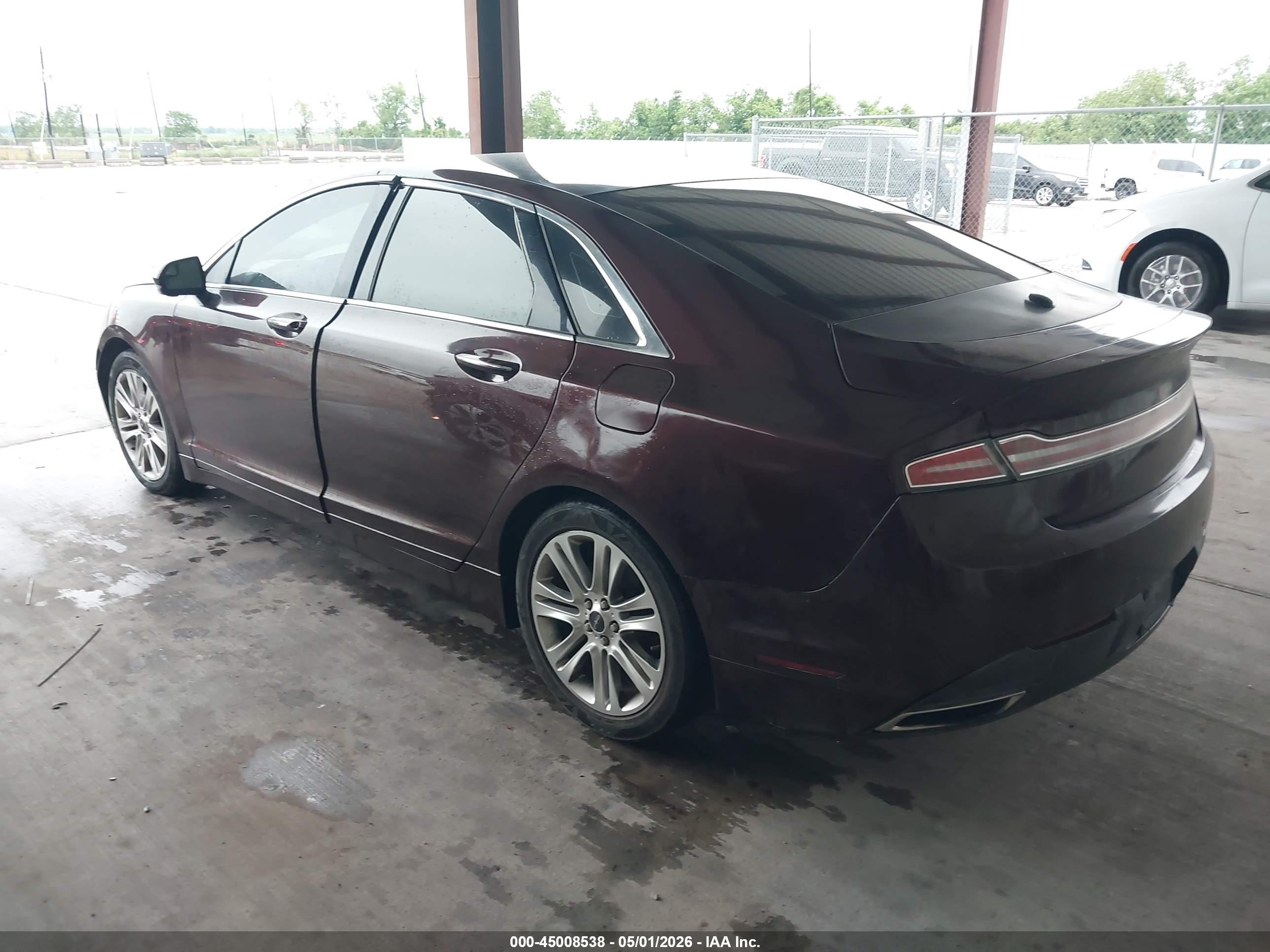2014 Lincoln Mkz   Темно-бордовый vin: 3LN6L2G97ER833878