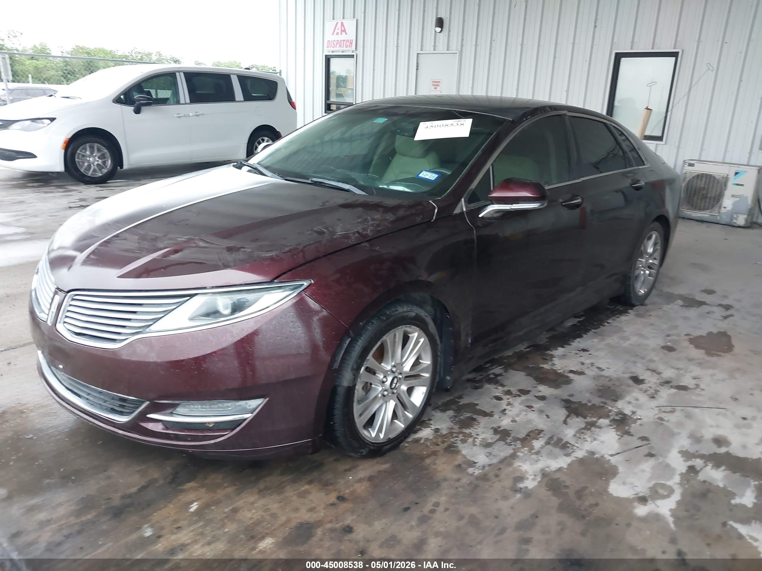 2014 Lincoln Mkz   Темно-бордовый vin: 3LN6L2G97ER833878