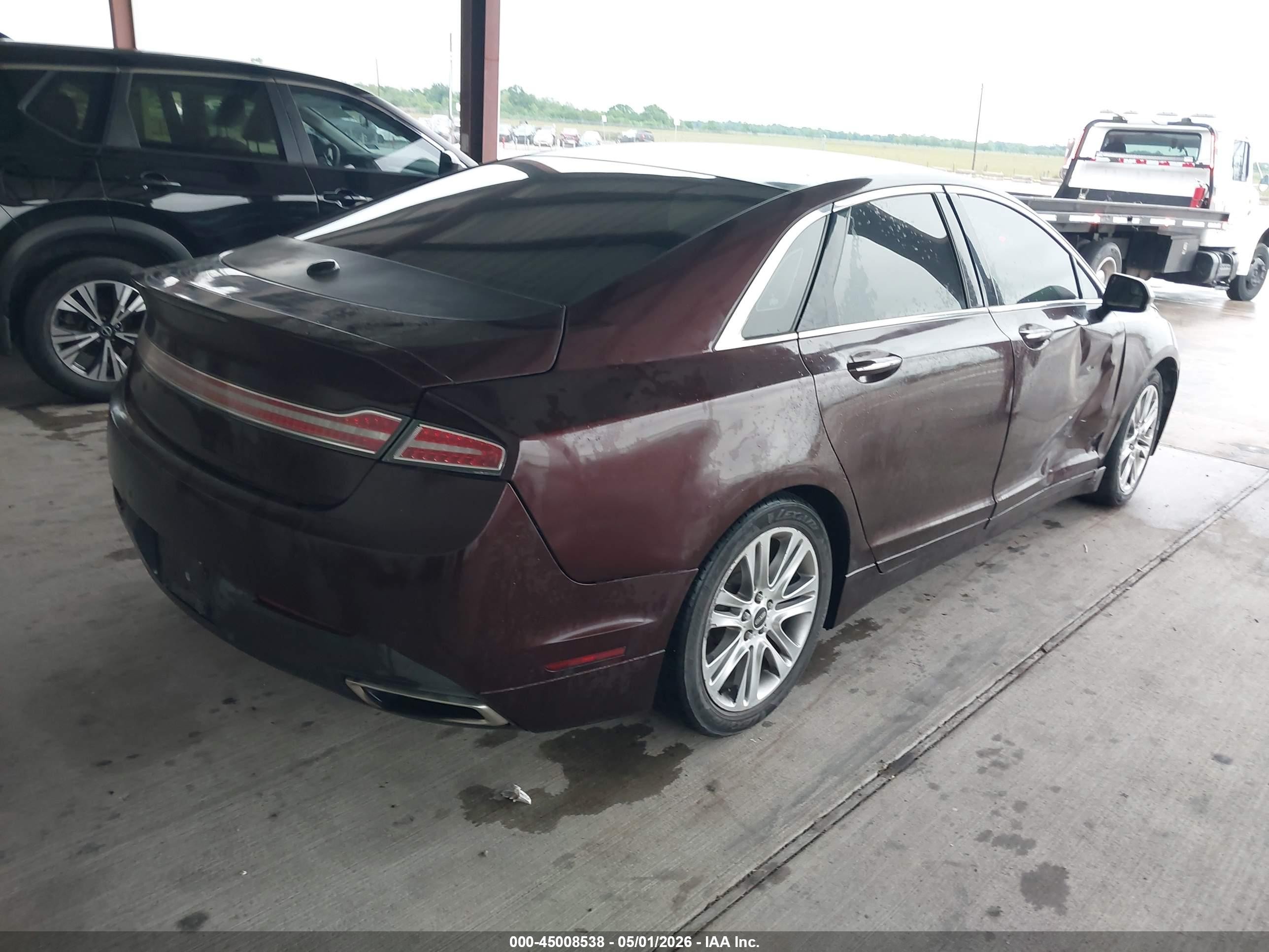 2014 Lincoln Mkz   Темно-бордовый vin: 3LN6L2G97ER833878
