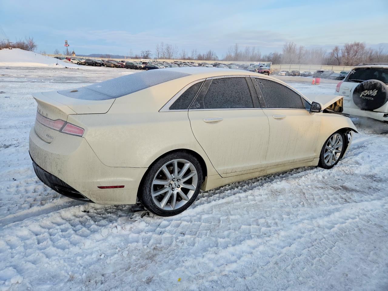2014 Lincoln Mkz Cream vin: 3LN6L2G97ER835890