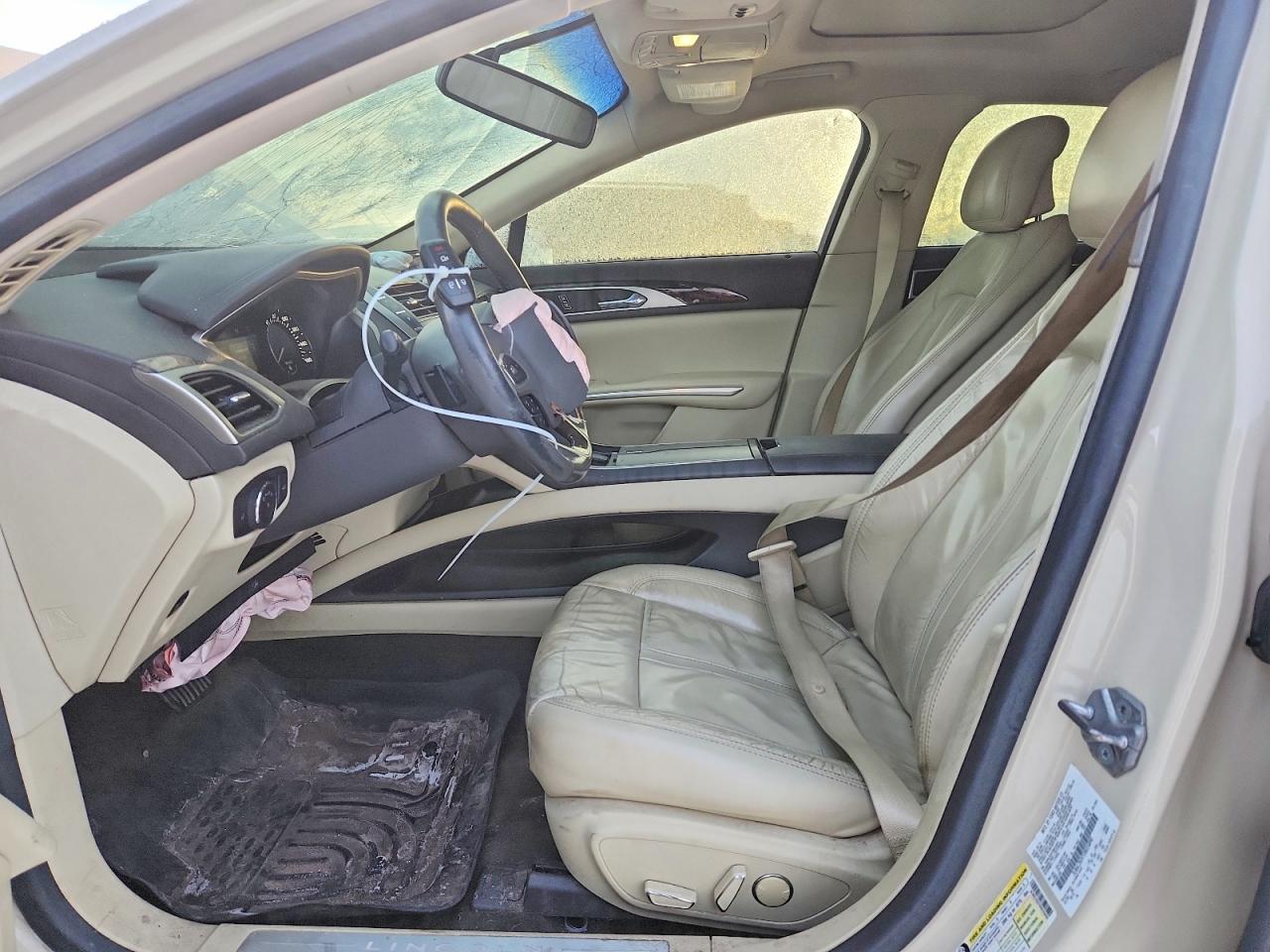2014 Lincoln Mkz Cream vin: 3LN6L2G97ER835890