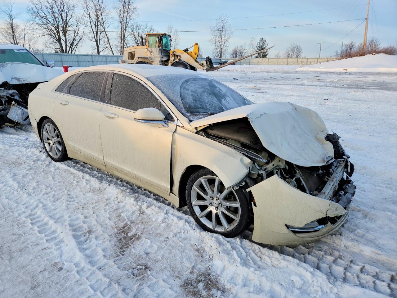 2014 Lincoln Mkz Cream vin: 3LN6L2G97ER835890