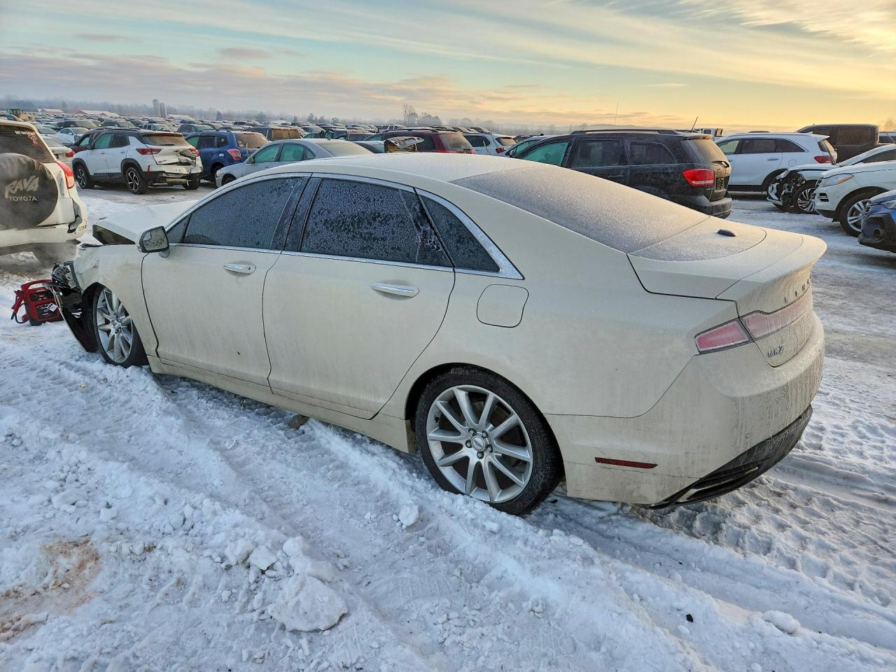 2014 Lincoln Mkz Cream vin: 3LN6L2G97ER835890