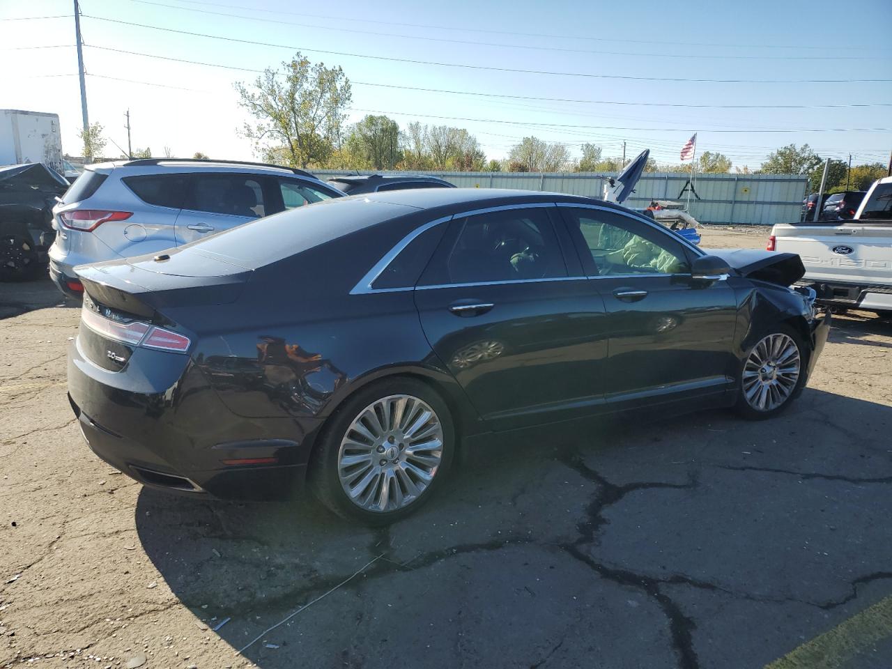 2015 Lincoln Mkz Черный vin: 3LN6L2G97FR600777
