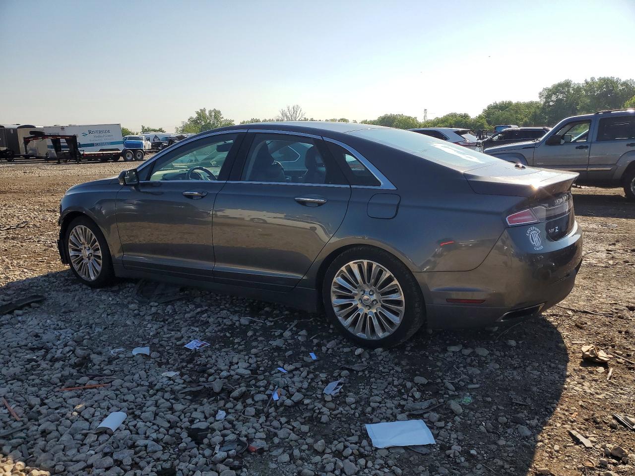 2015 Lincoln Mkz Gray vin: 3LN6L2G97FR603047