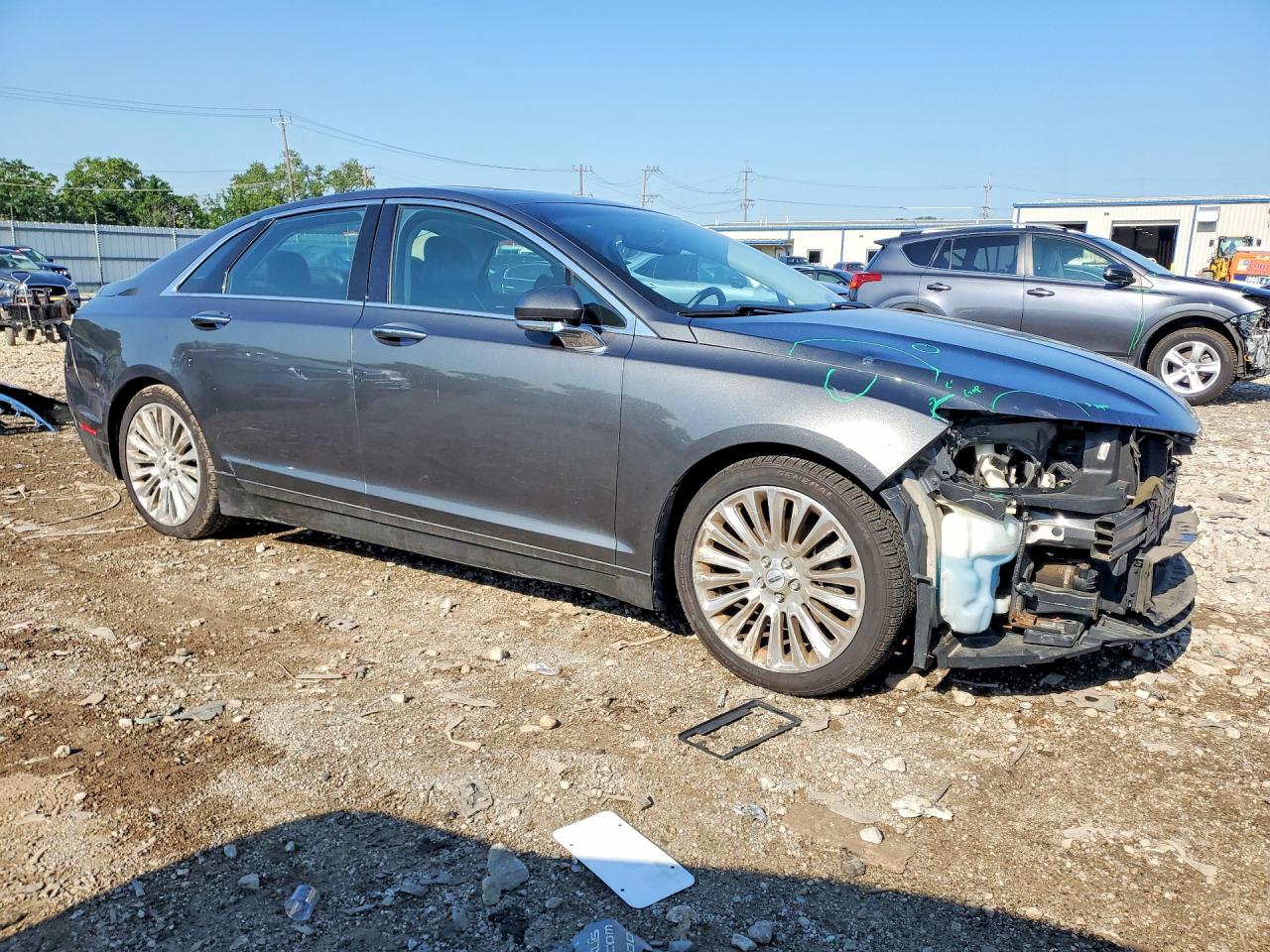 2015 Lincoln Mkz Gray vin: 3LN6L2G97FR603047