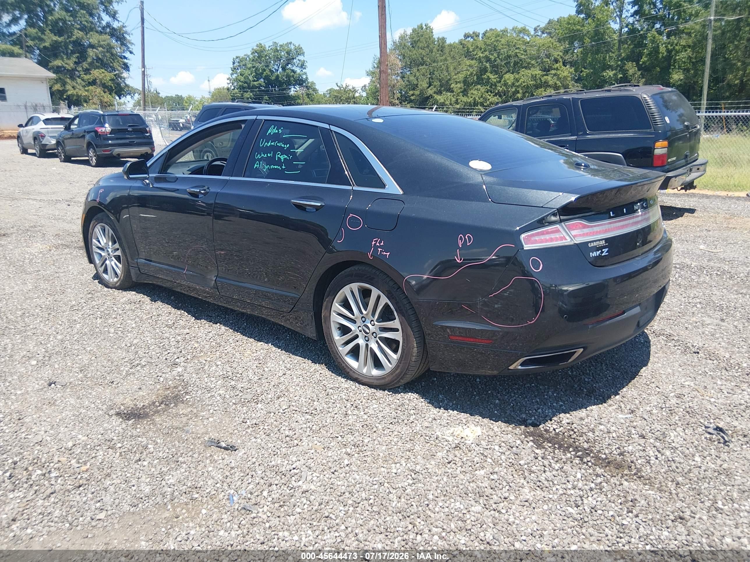 2015 Lincoln Mkz   Black vin: 3LN6L2G97FR613707
