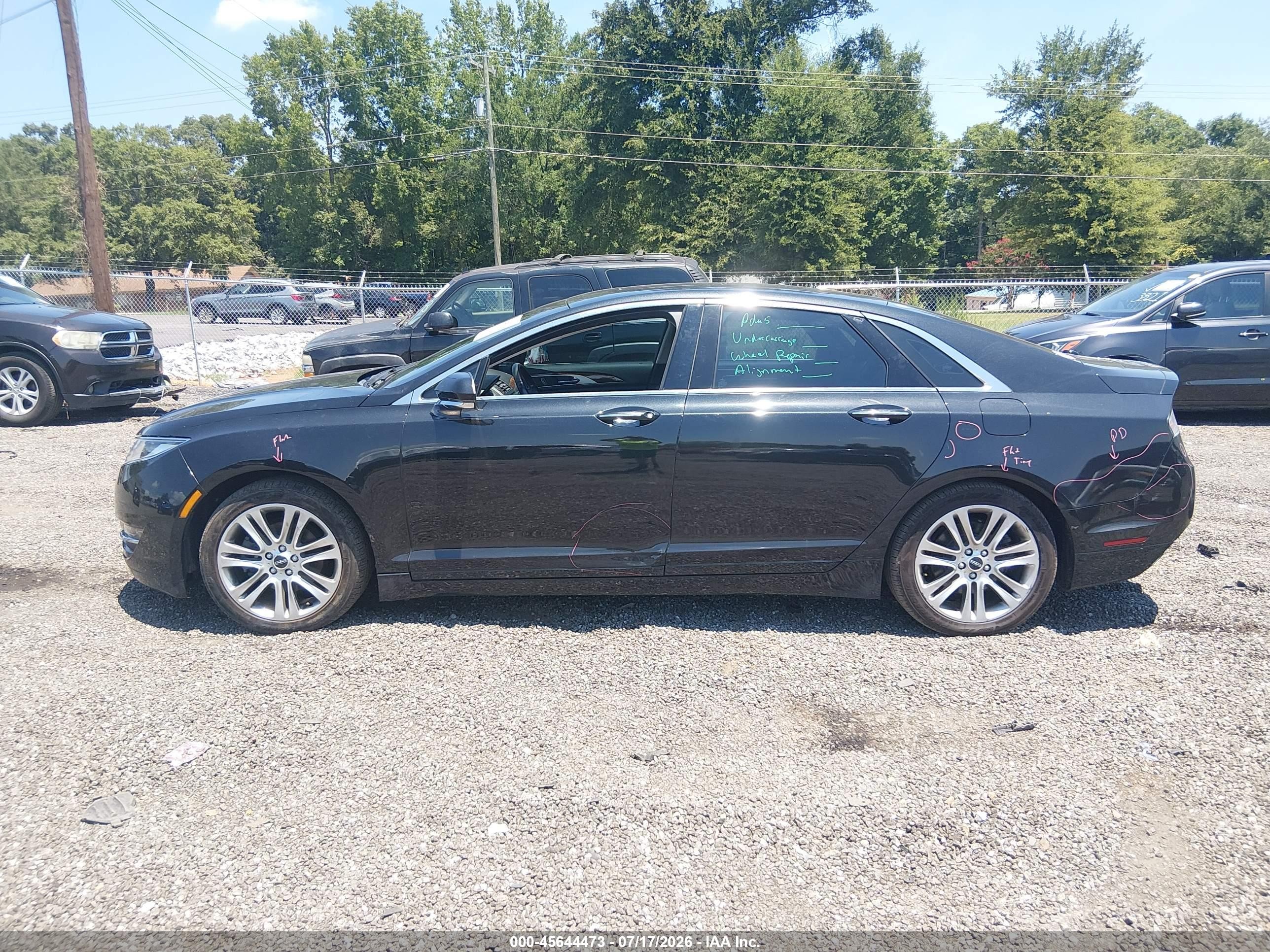 2015 Lincoln Mkz   Black vin: 3LN6L2G97FR613707