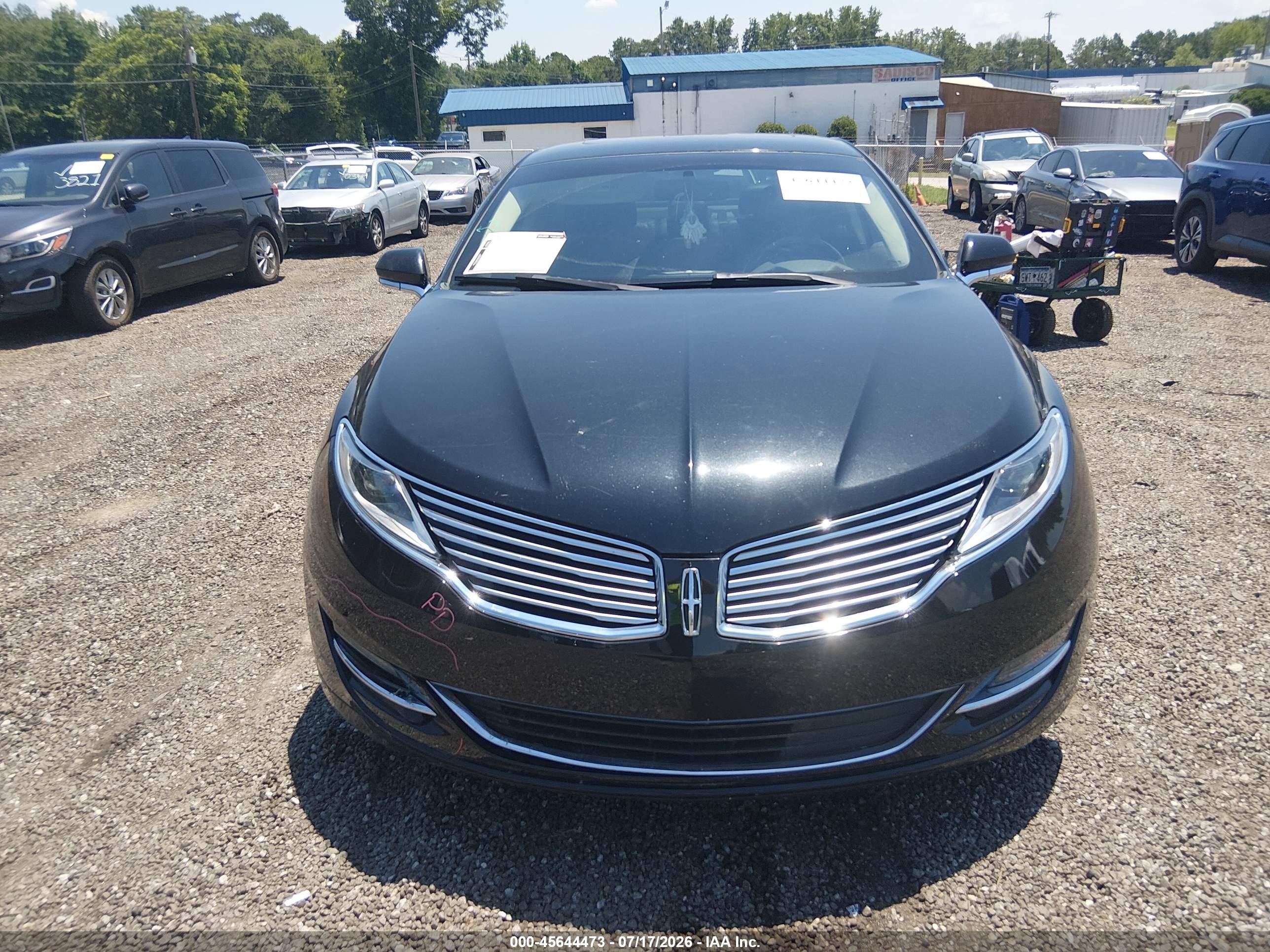 2015 Lincoln Mkz   Black vin: 3LN6L2G97FR613707