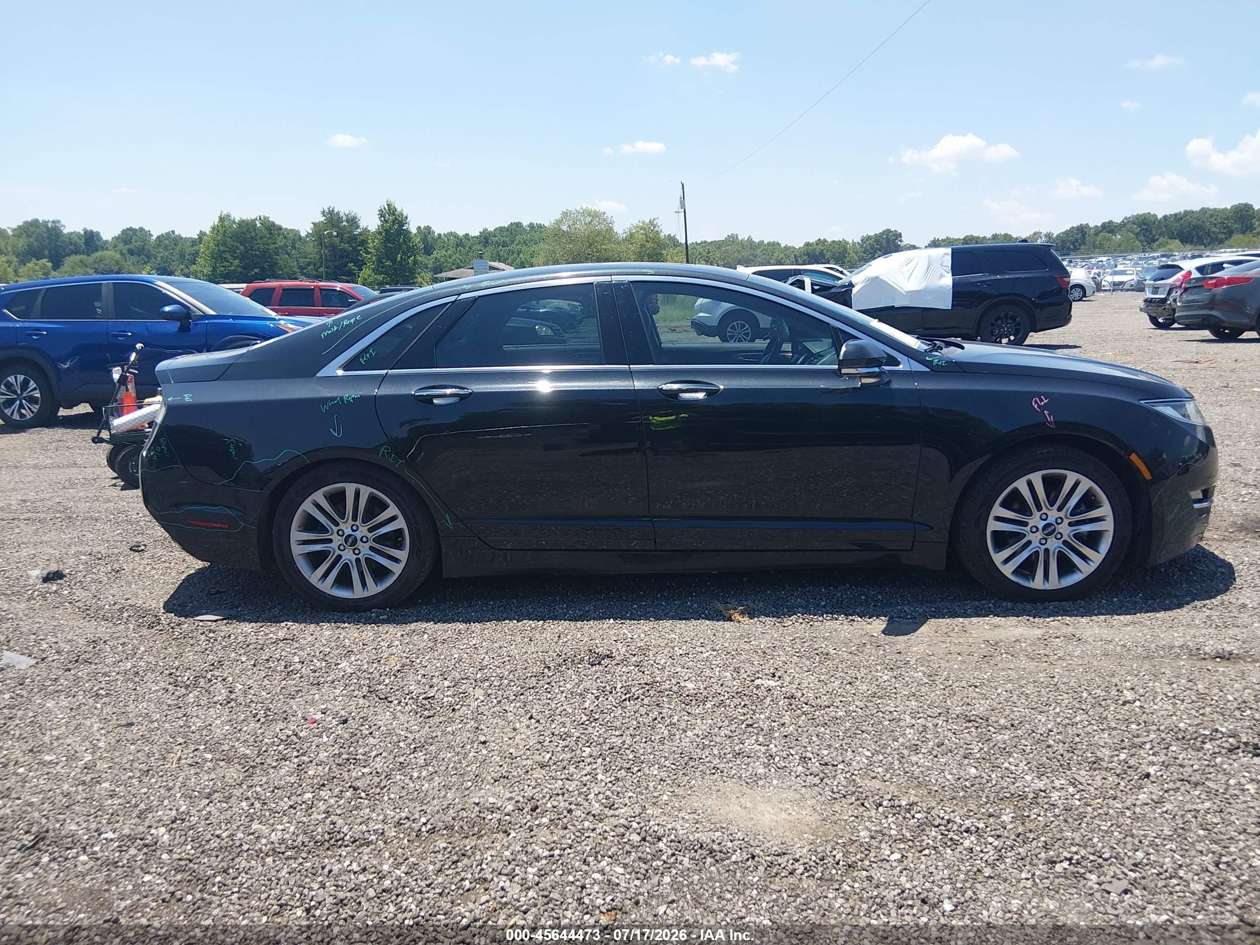 2015 Lincoln Mkz   Black vin: 3LN6L2G97FR613707