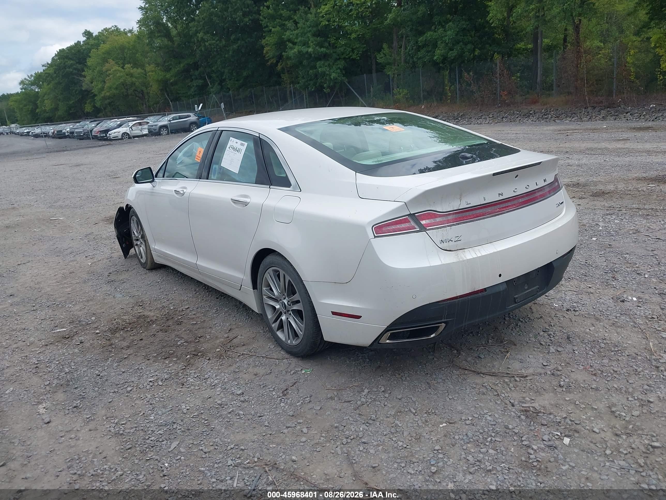 2013 Lincoln Mkz   Cream vin: 3LN6L2G98DR823598