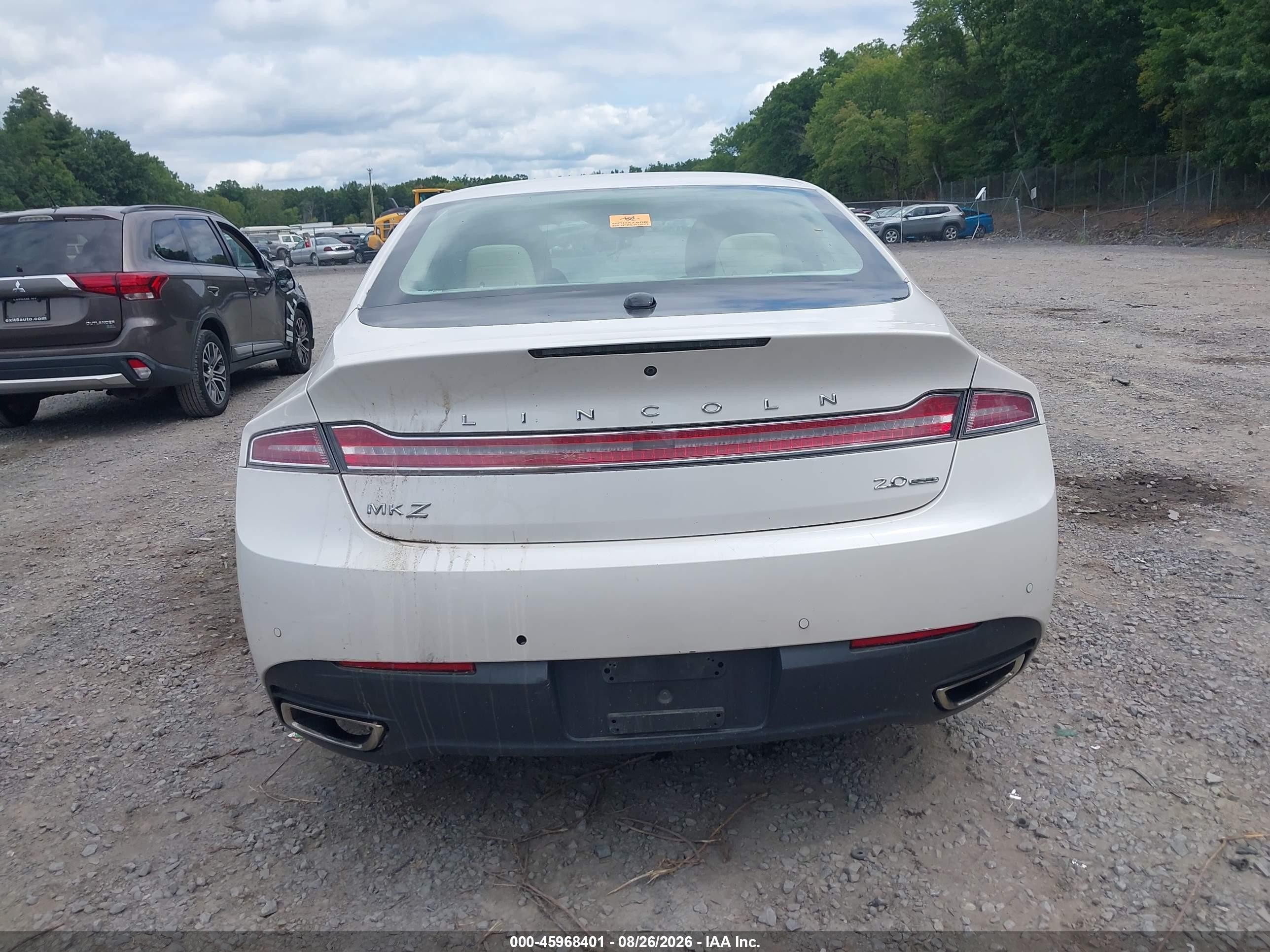 2013 Lincoln Mkz   Cream vin: 3LN6L2G98DR823598