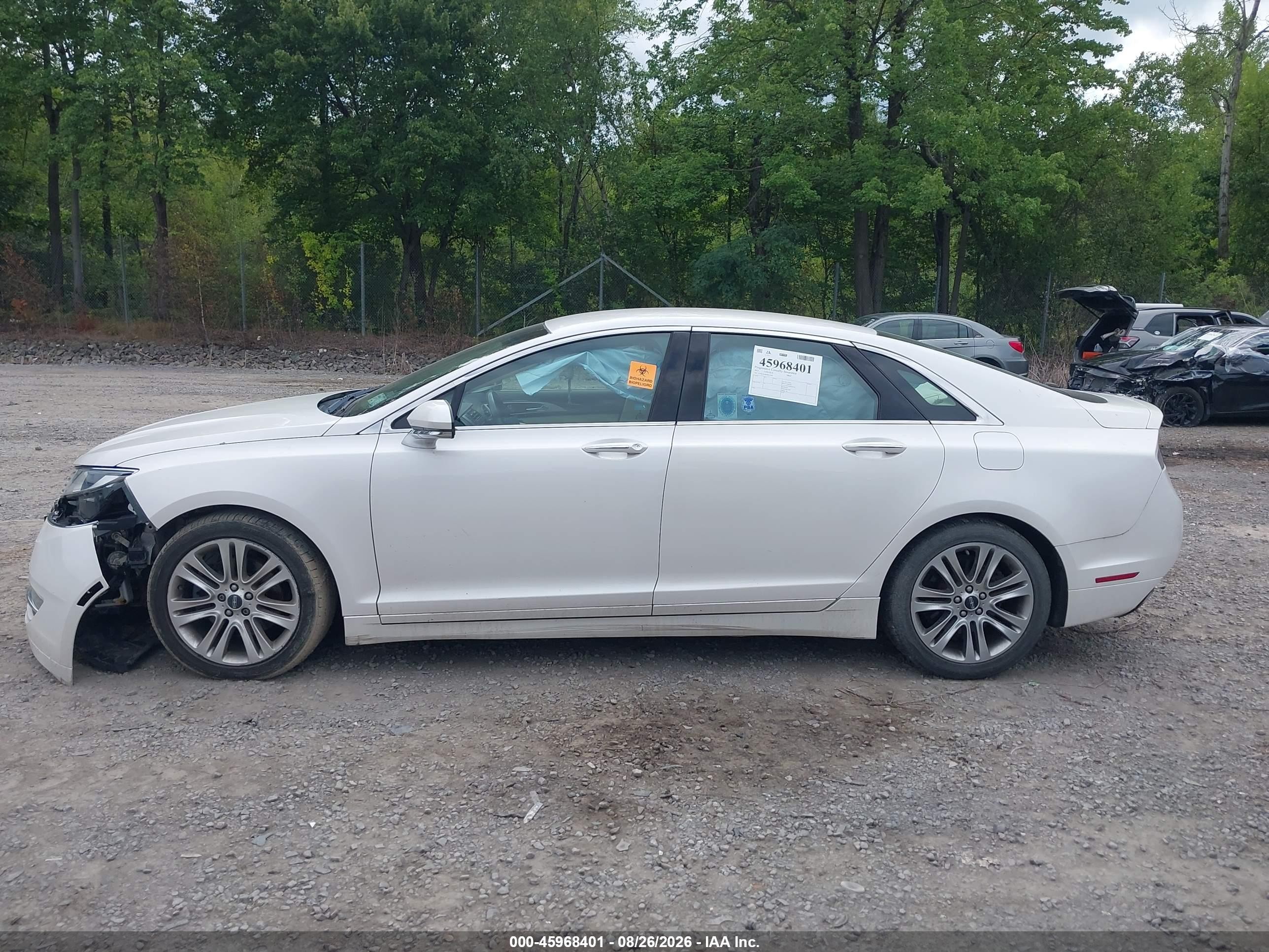 2013 Lincoln Mkz   Cream vin: 3LN6L2G98DR823598