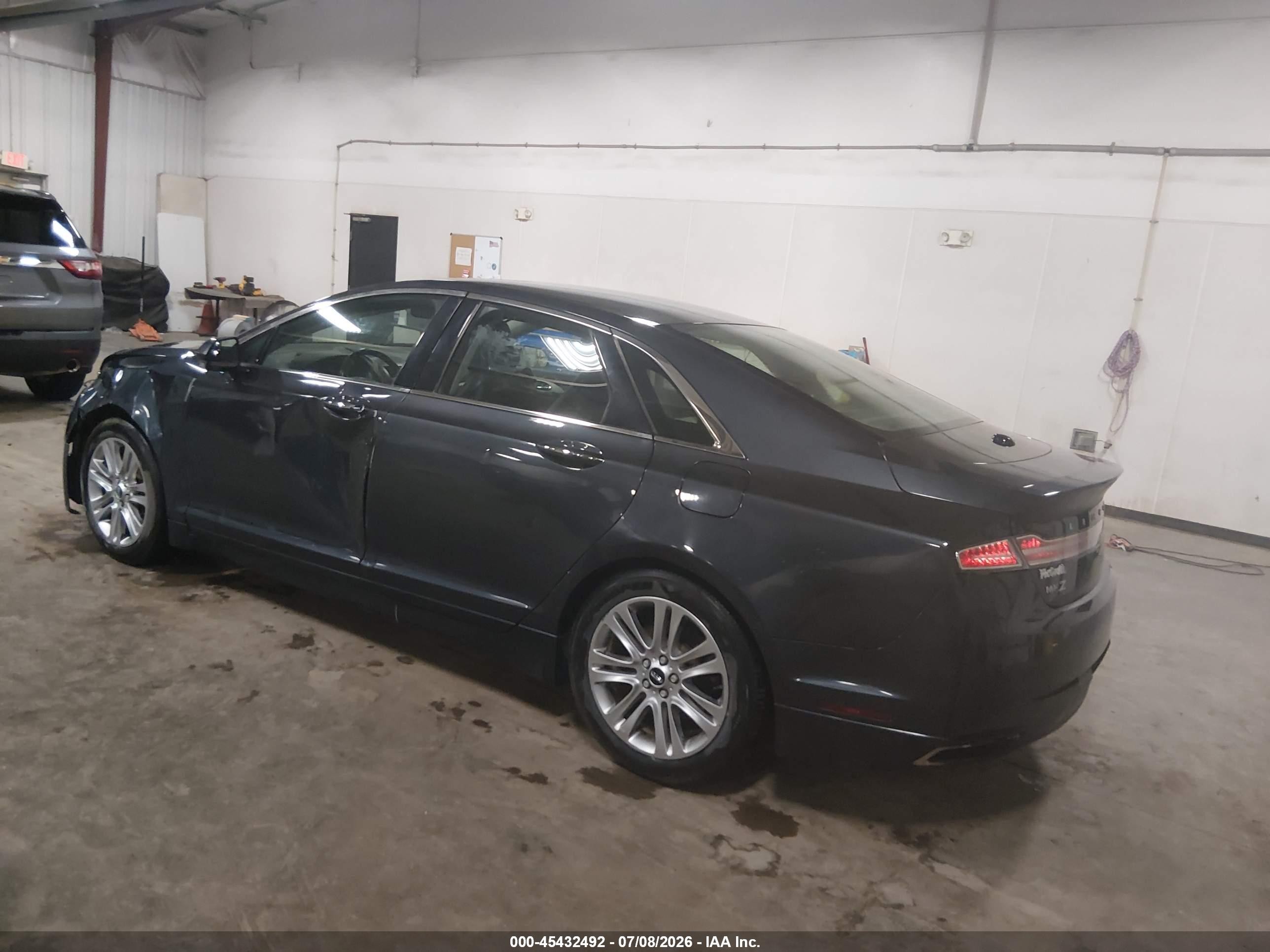 2014 Lincoln Mkz   Gray vin: 3LN6L2G98ER834408