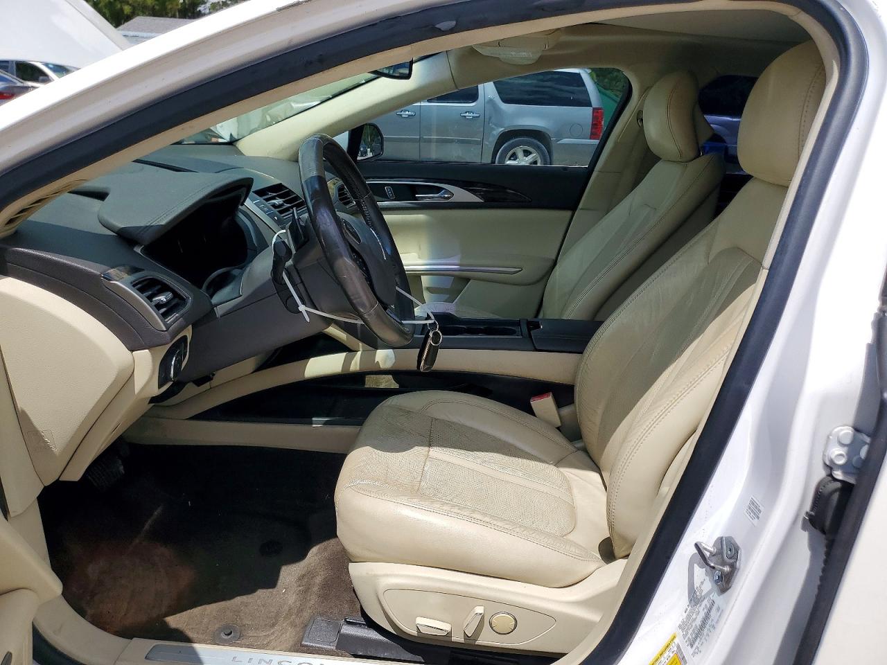 2015 Lincoln Mkz White vin: 3LN6L2G98FR621850