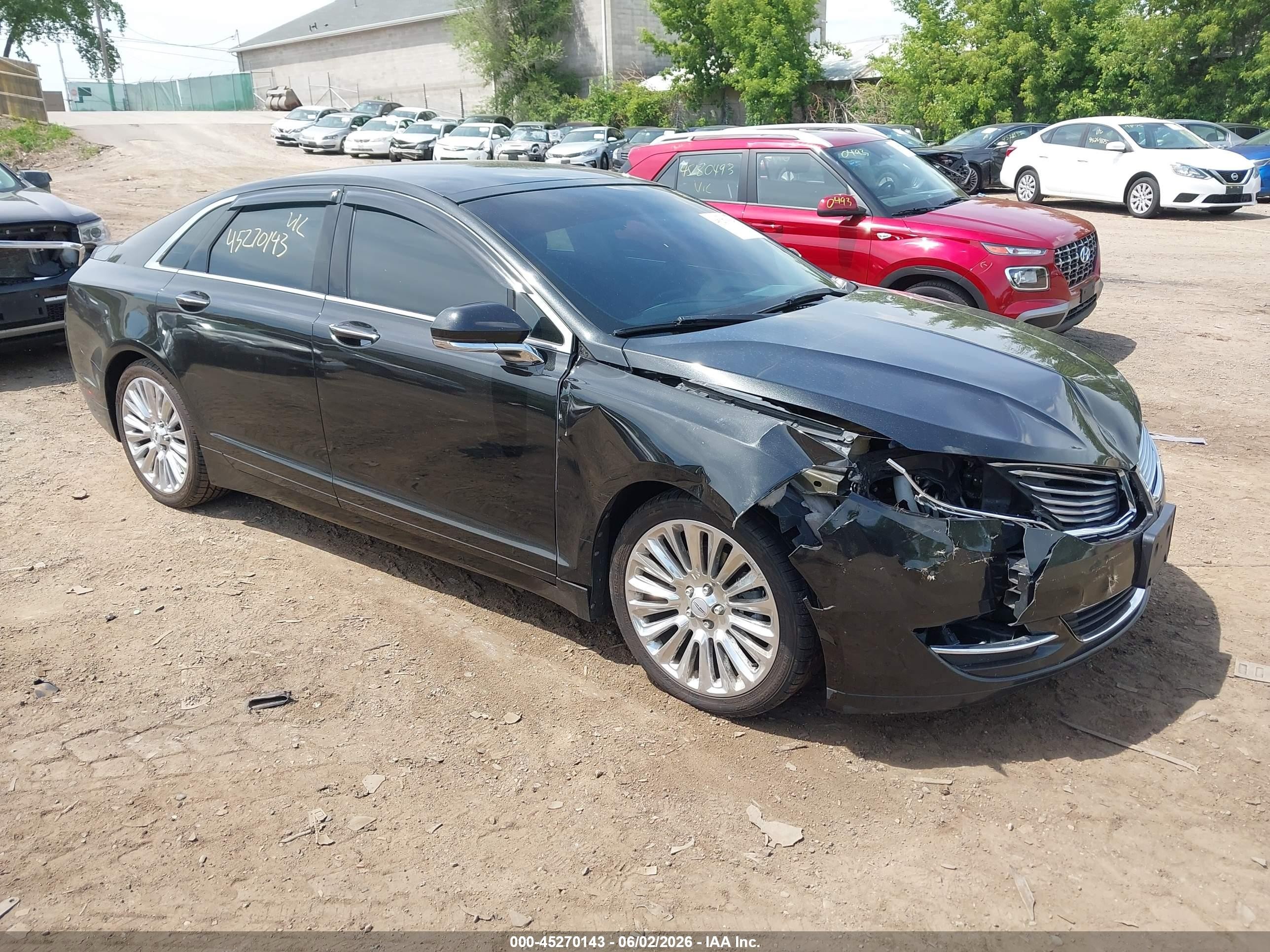 2013 Lincoln Mkz   Black vin: 3LN6L2G99DR805272