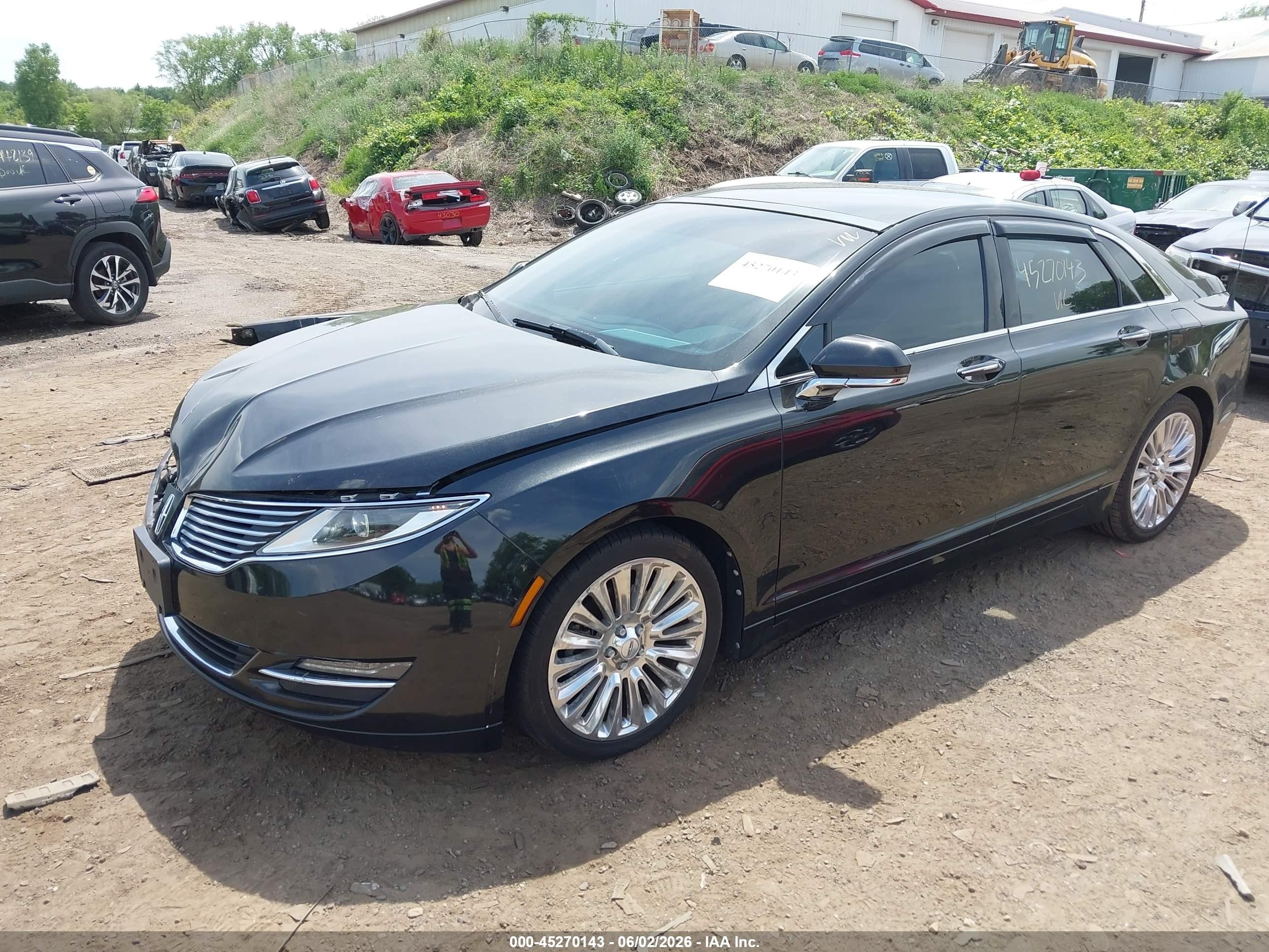 2013 Lincoln Mkz   Black vin: 3LN6L2G99DR805272