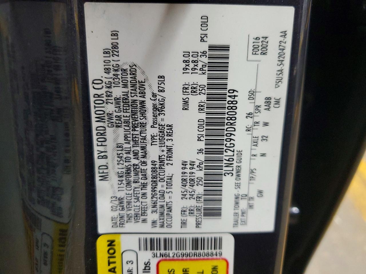 2013 Lincoln Mkz Gray vin: 3LN6L2G99DR808849