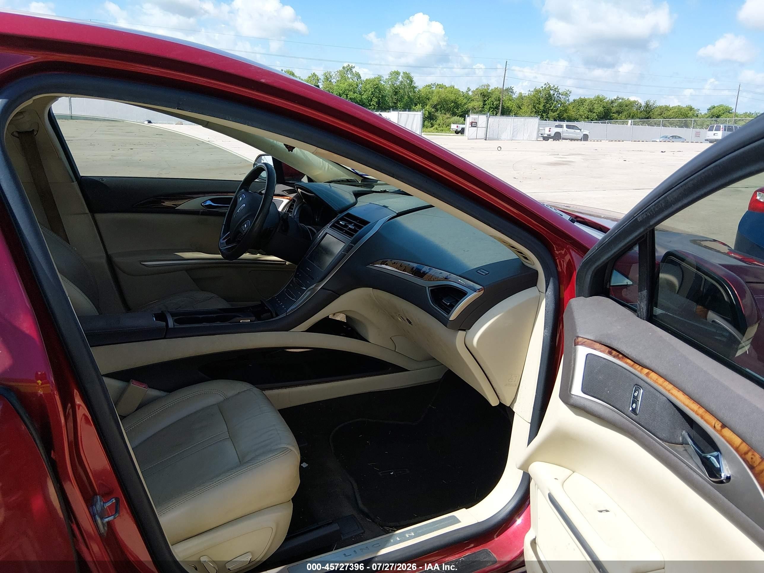 2013 Lincoln Mkz   Бордовый vin: 3LN6L2G99DR819785