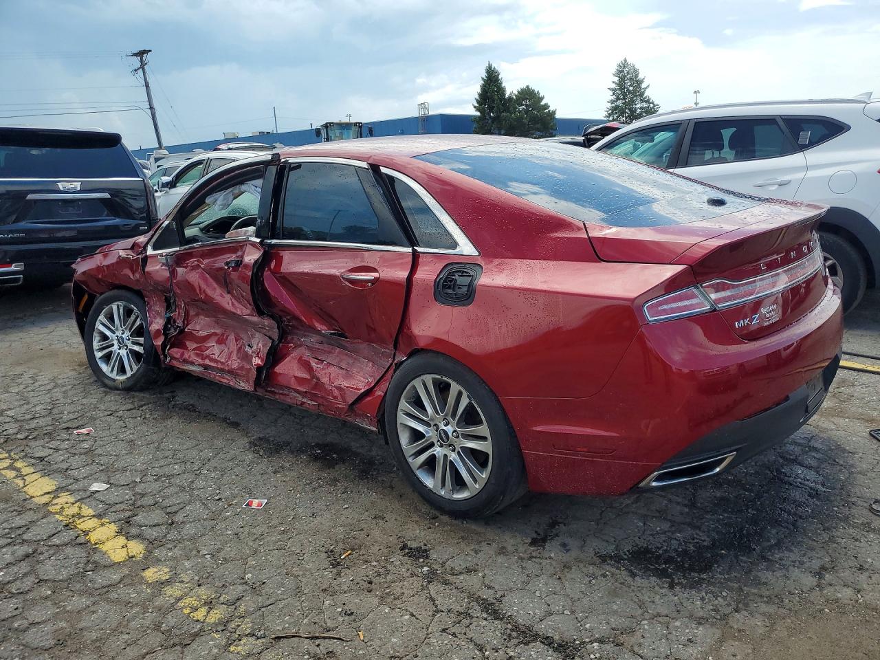 2013 Lincoln Mkz Red vin: 3LN6L2G99DR819995